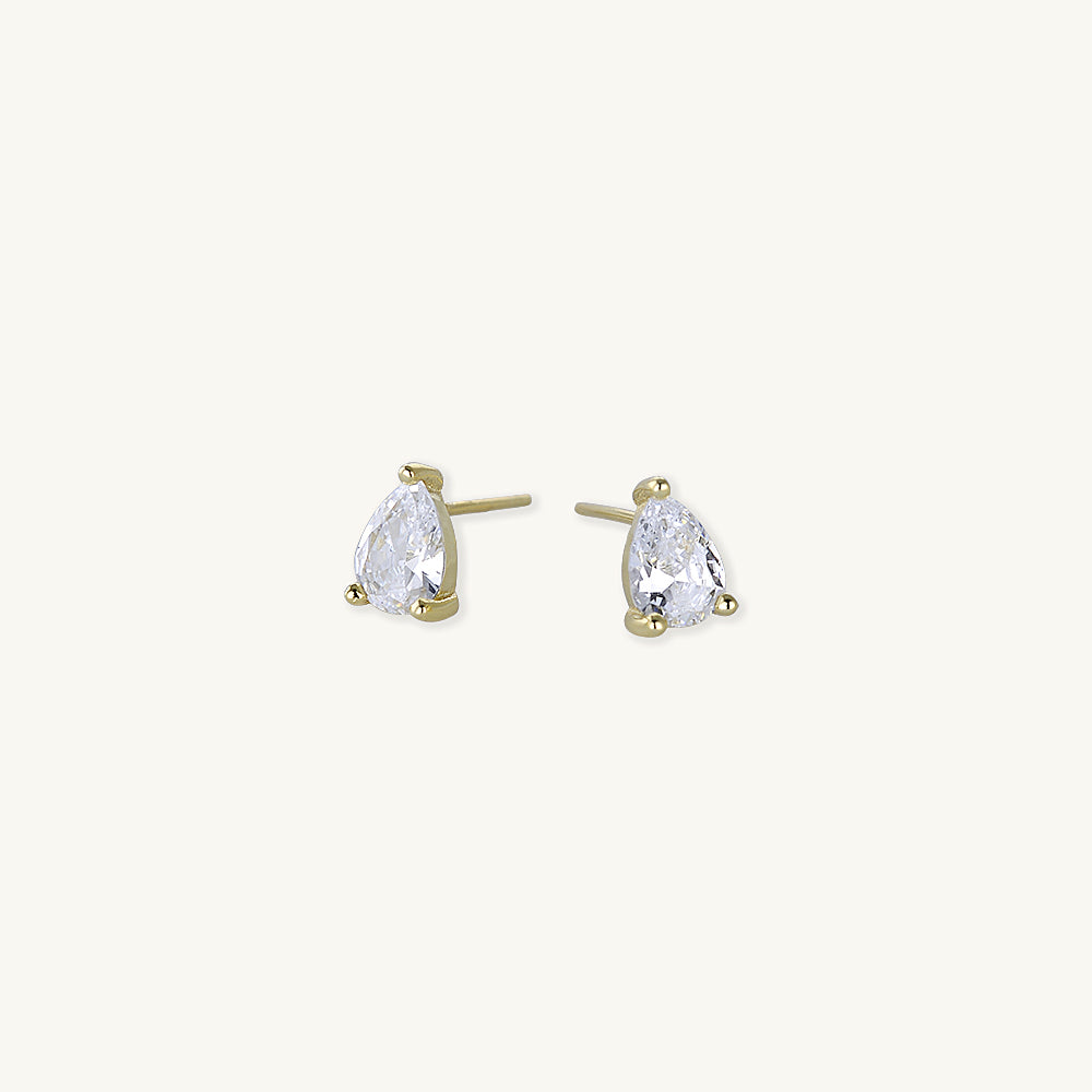 Pear Sapphire Studs