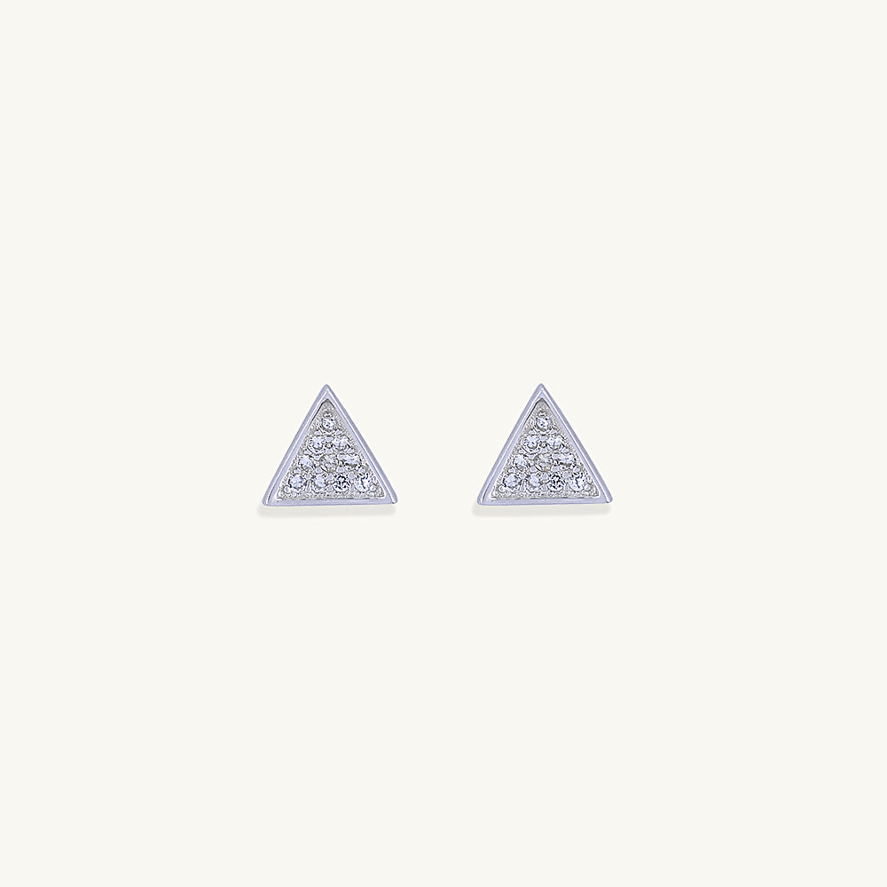 Triangle Sapphire Studs