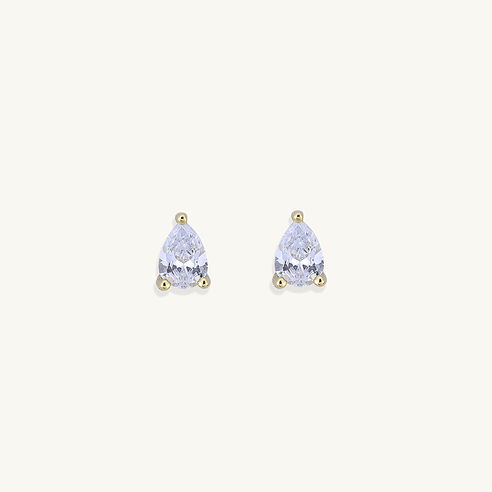 Pear Sapphire Studs