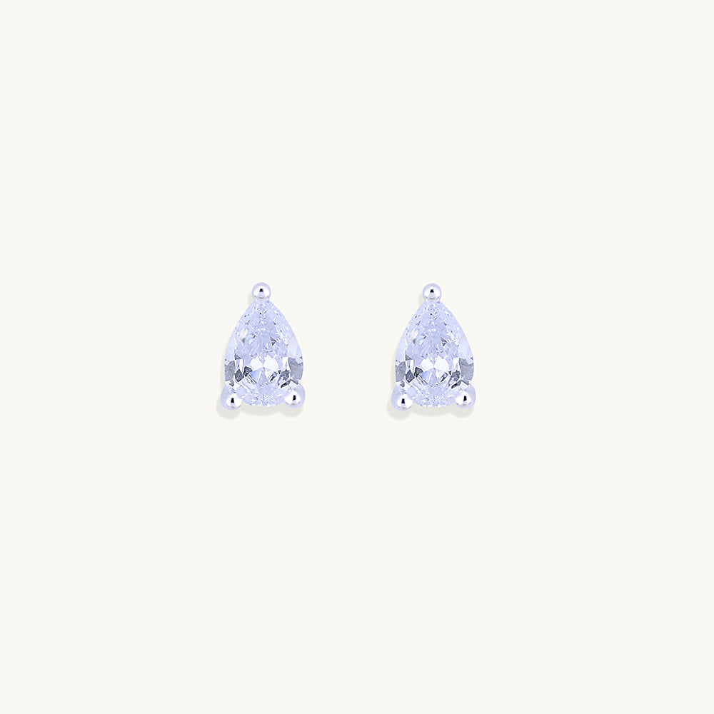 Pear Sapphire Studs