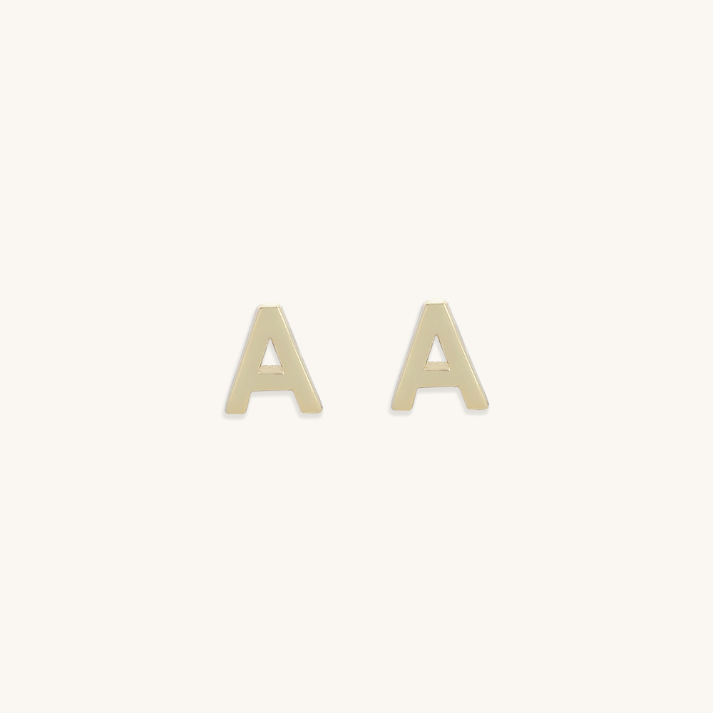 Initial Letter Earrings
