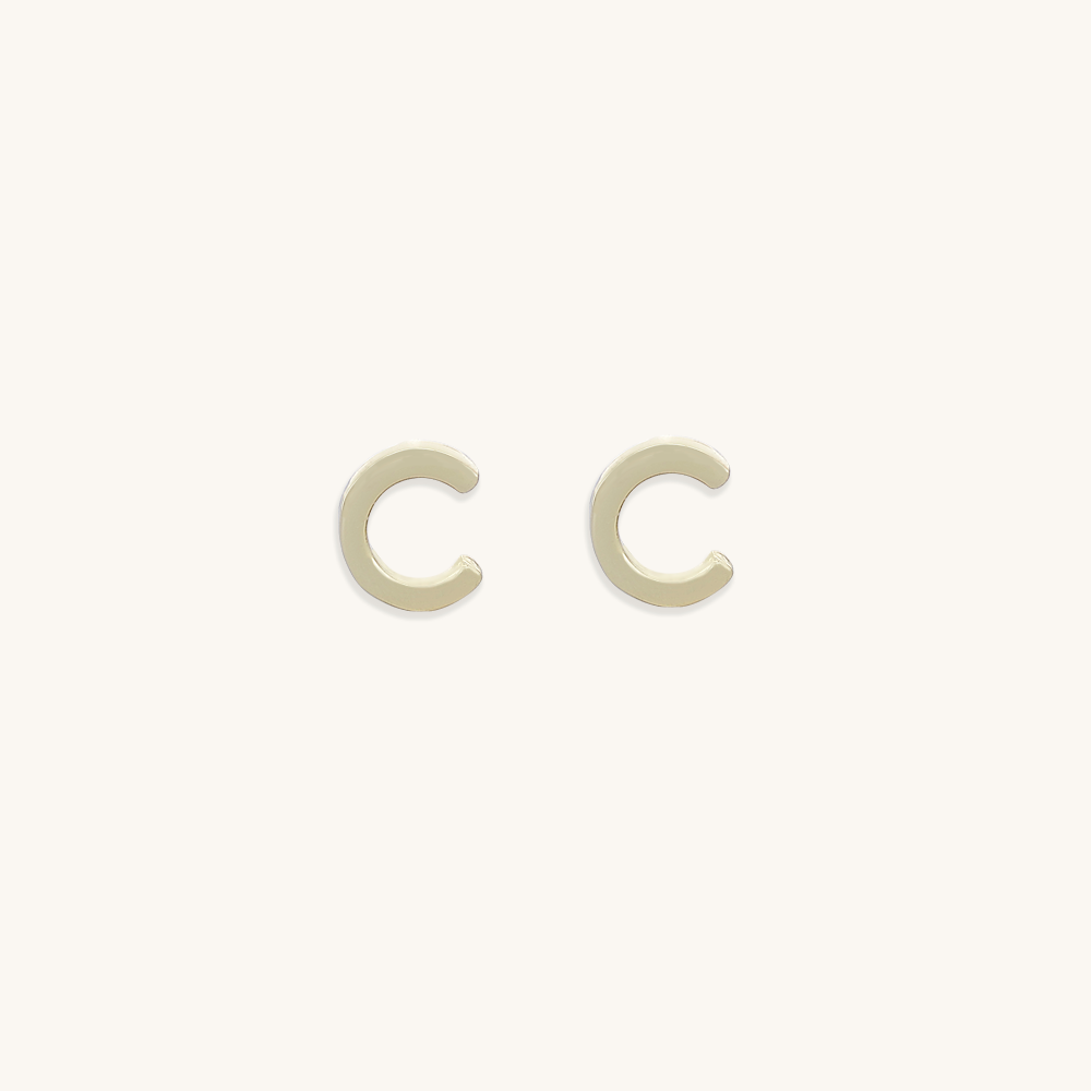 Initial Letter Earrings
