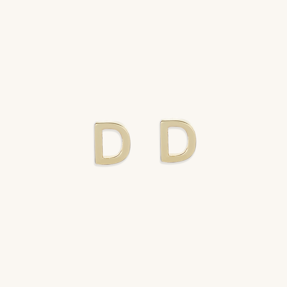 Initial Letter Earrings