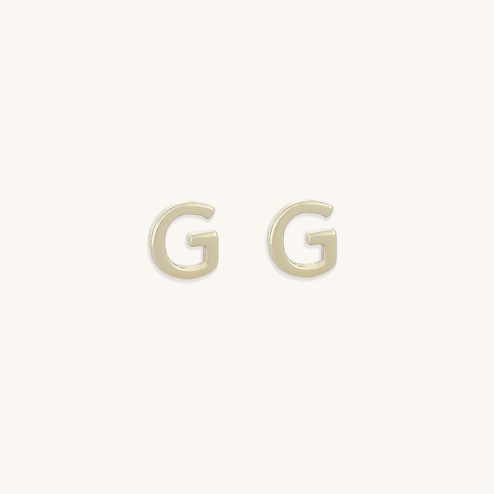 Initial Letter Earrings