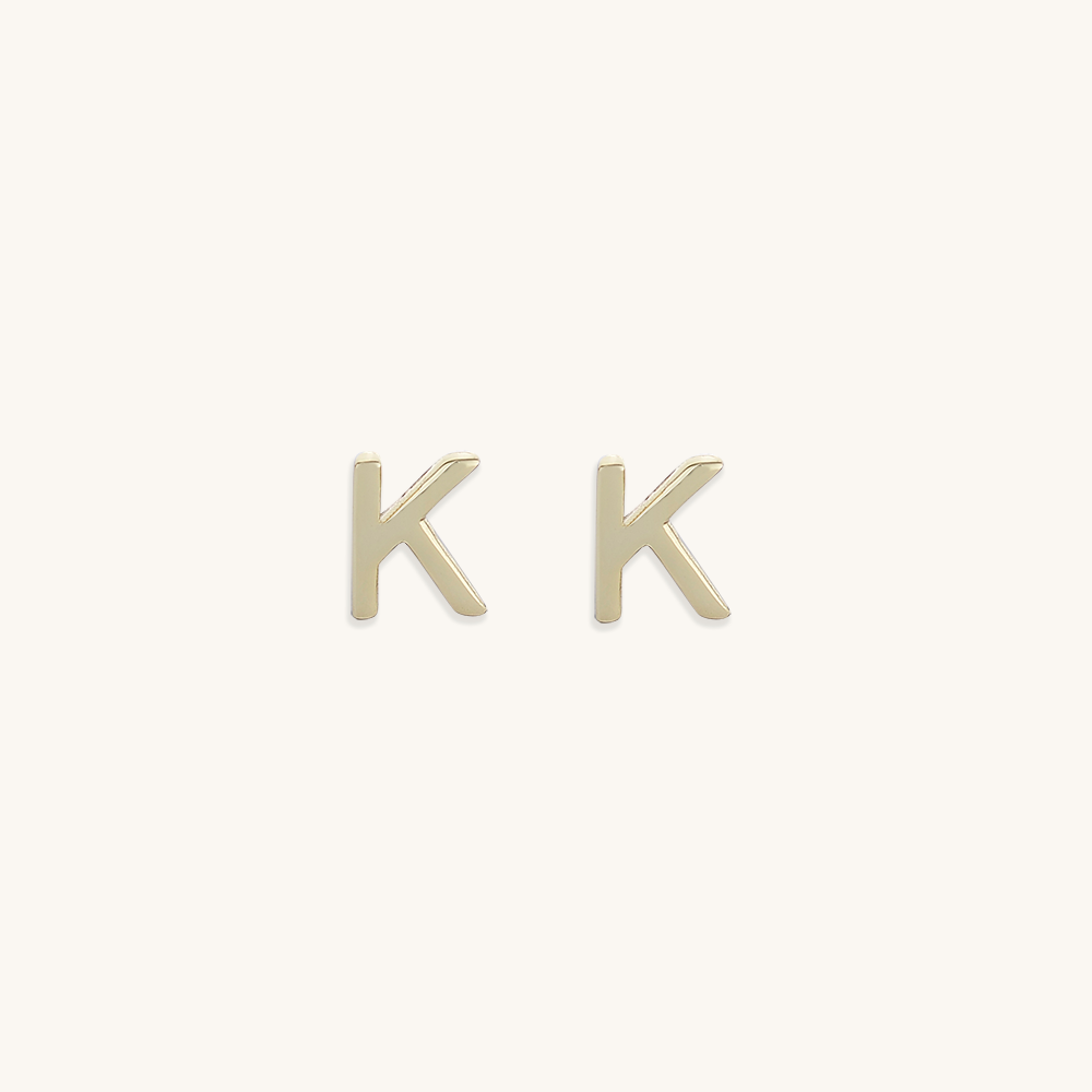 Initial Letter Earrings