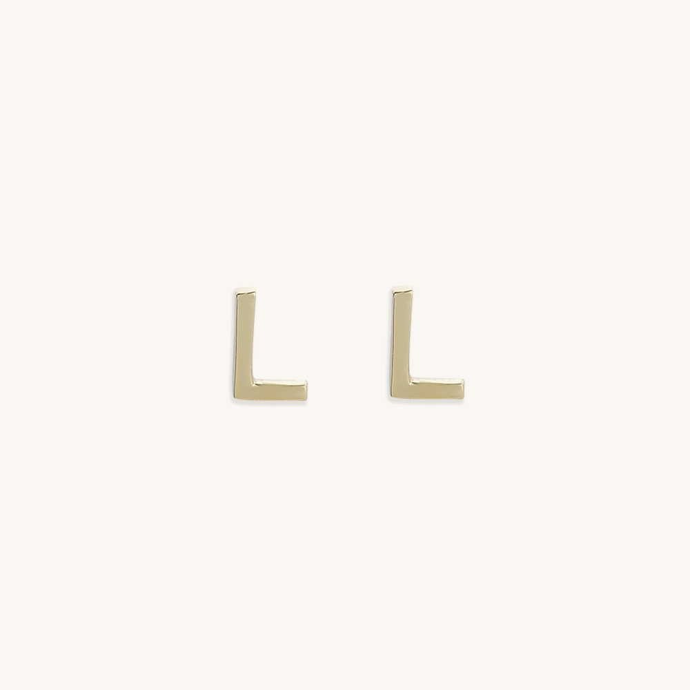 Initial Letter Earrings