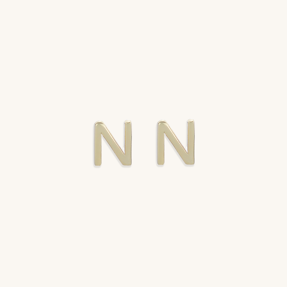 Initial Letter Earrings