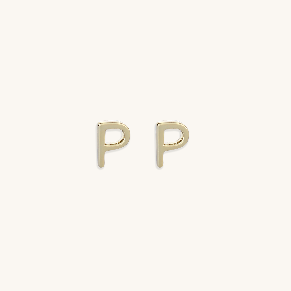 Initial Letter Earrings