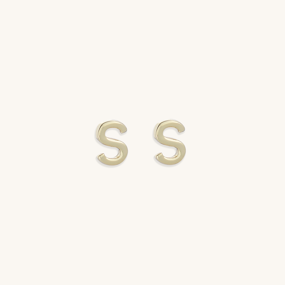 Initial Letter Earrings