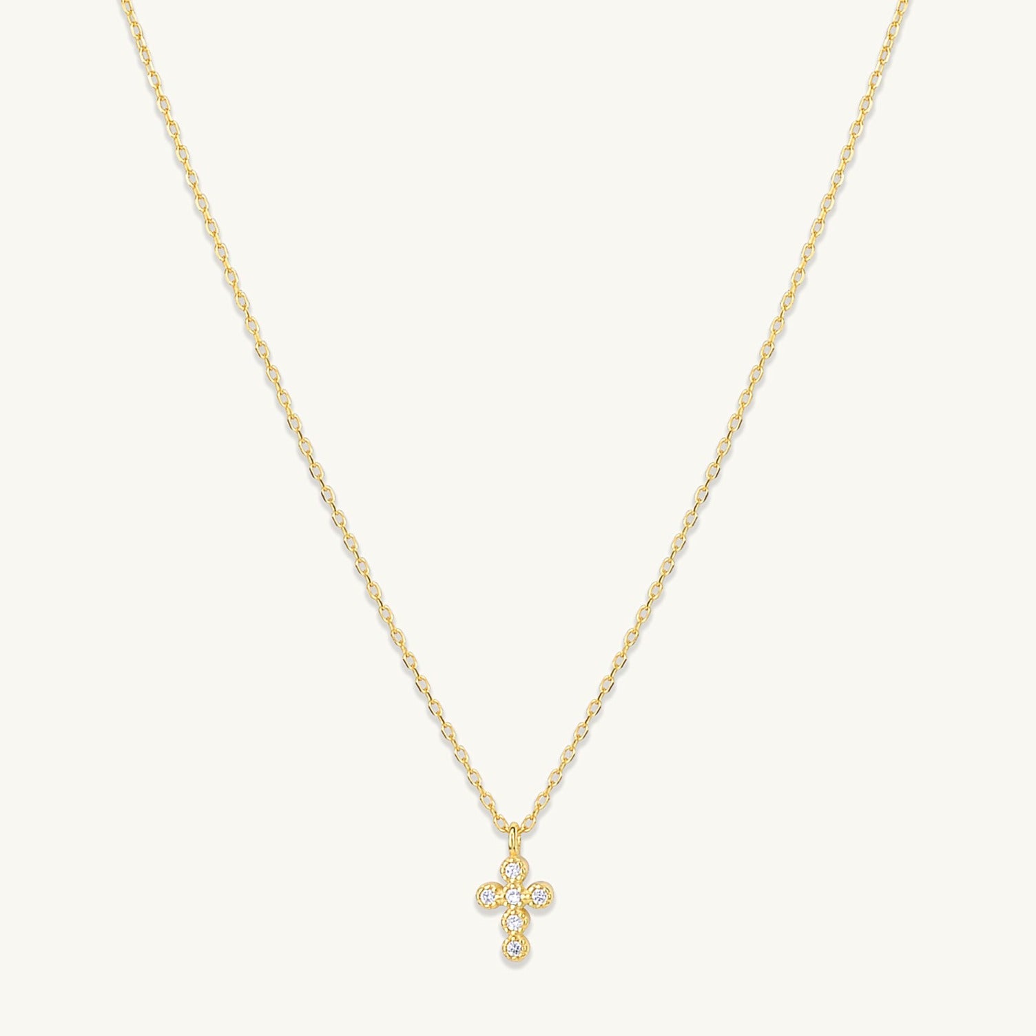 Cross Sapphire Necklace