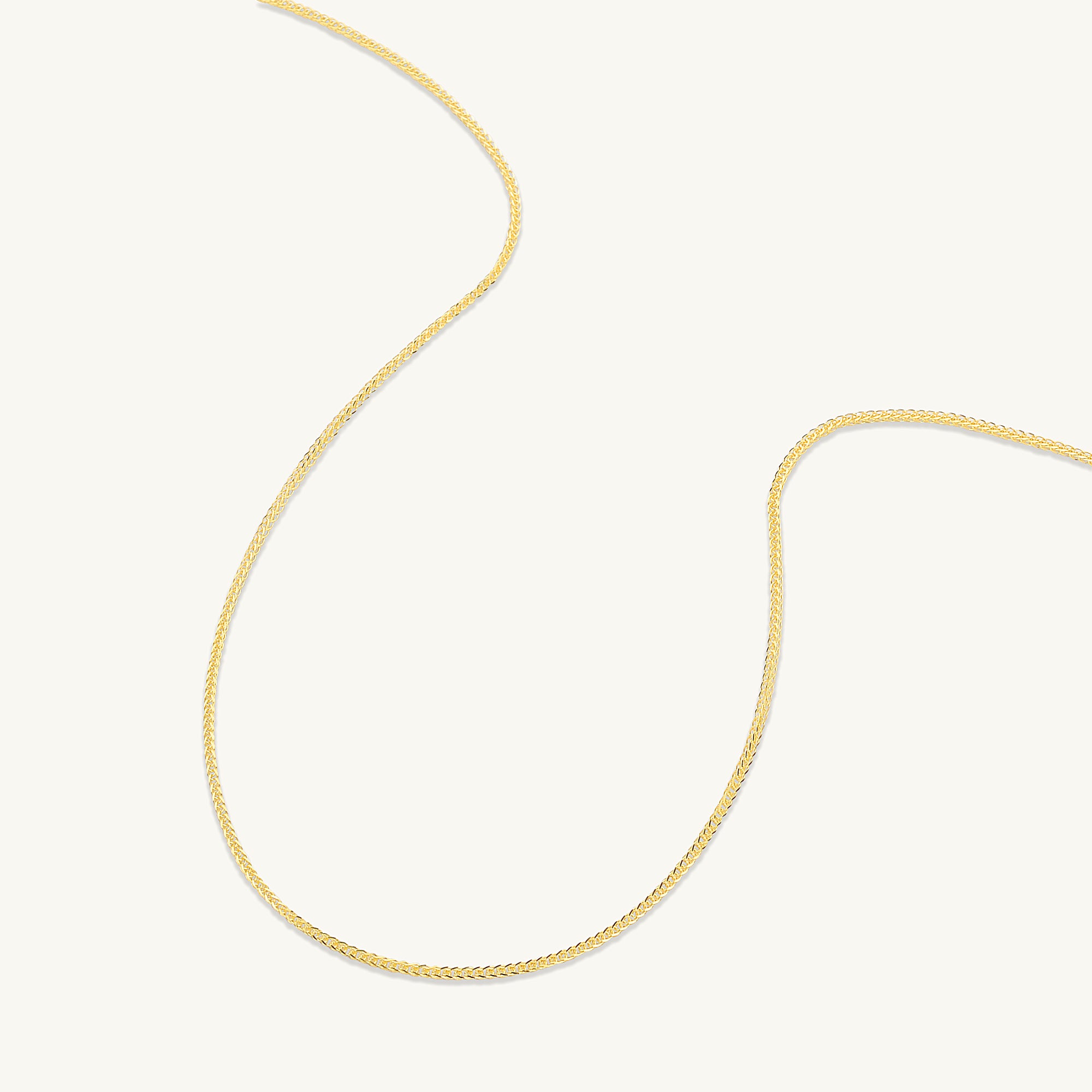 Thin Cable Chain Rope Necklace