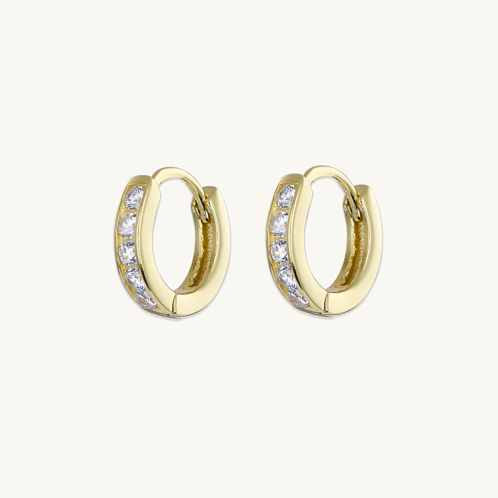 Sapphire Huggie Earrings