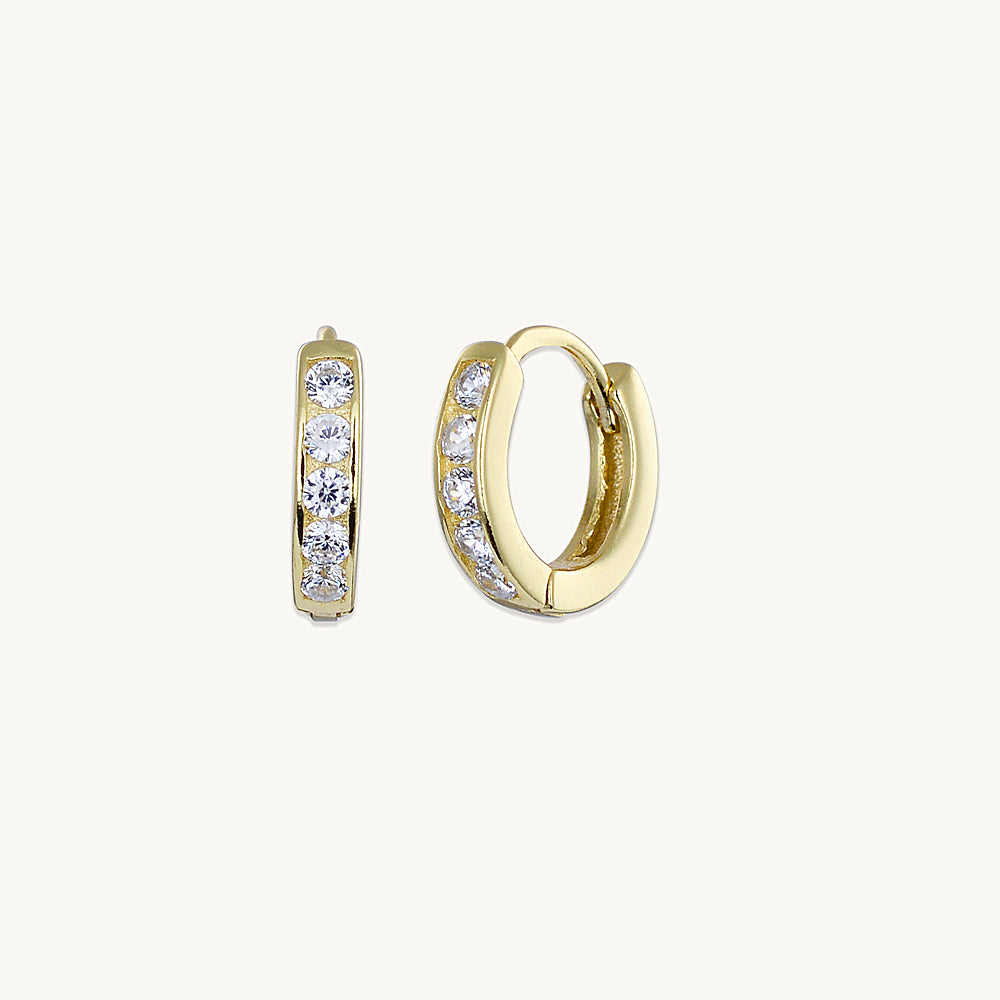 Sapphire Huggie Earrings