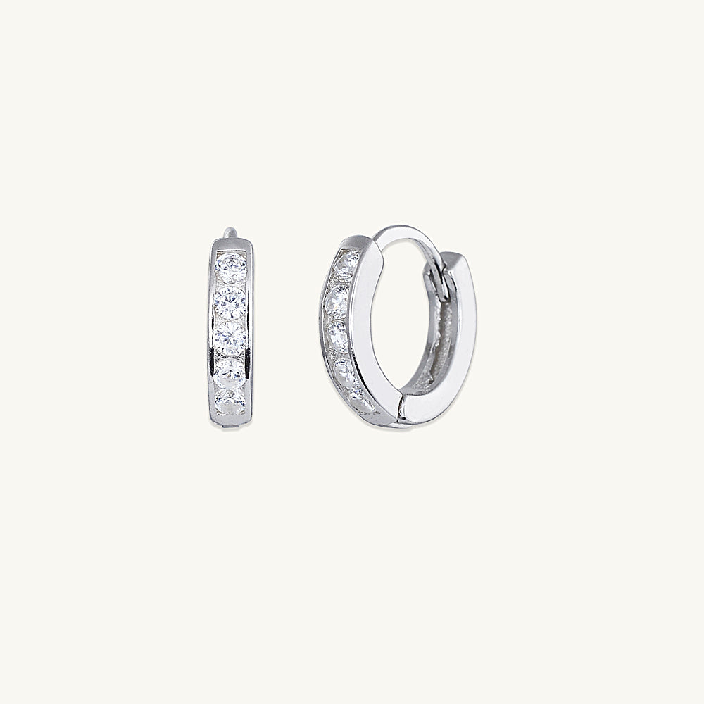 Sapphire Huggie Earrings