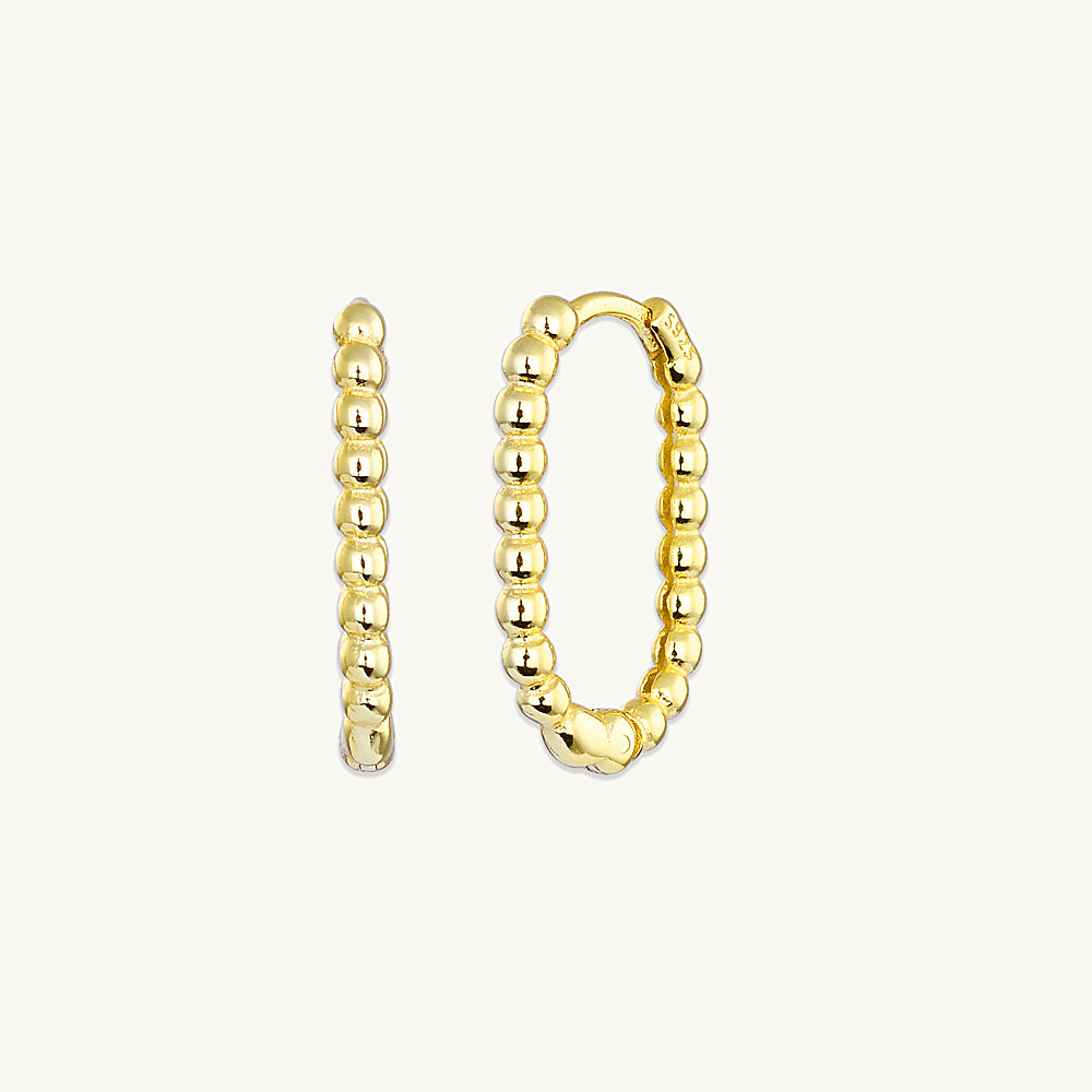 Long Ball Hoop Earrings