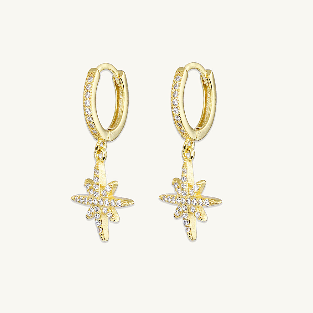 Starlight Sapphire Huggie Earrings