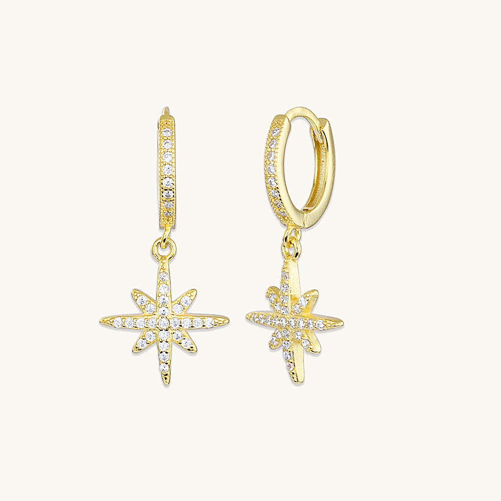 Starlight Sapphire Huggie Earrings