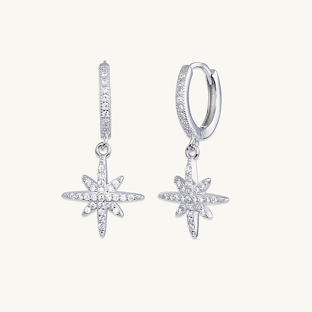 Starlight Sapphire Huggie Earrings