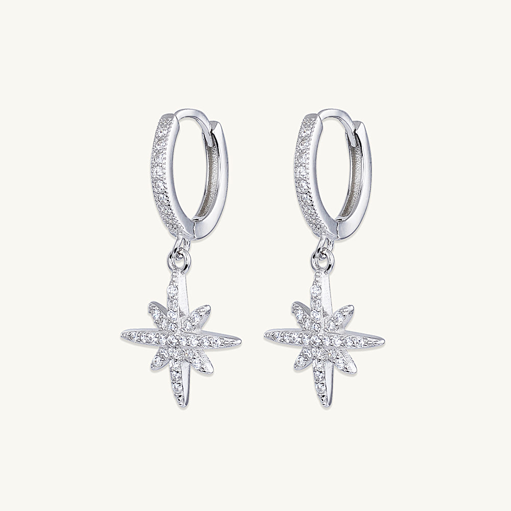 Starlight Sapphire Huggie Earrings