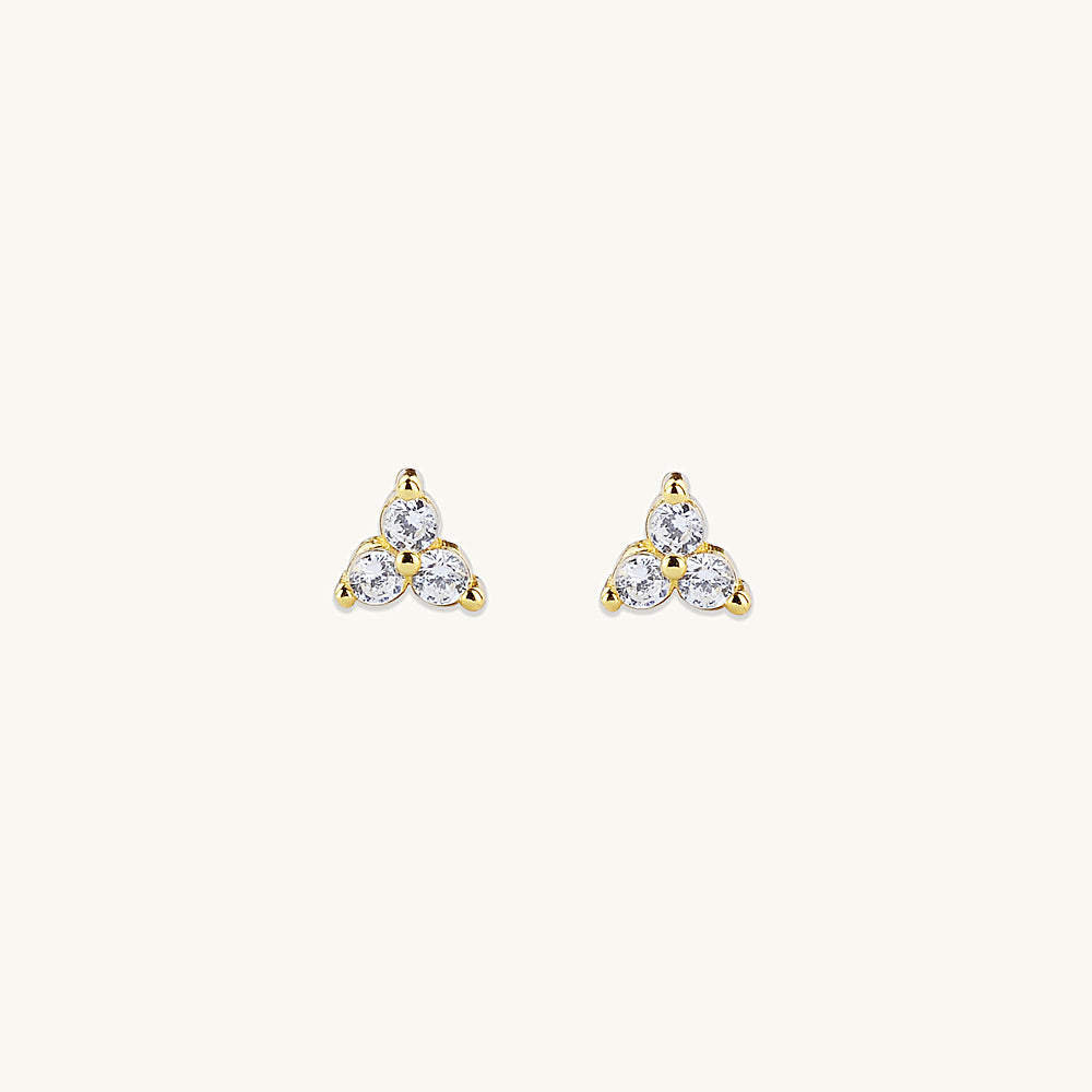 Lotus Sapphire Studs