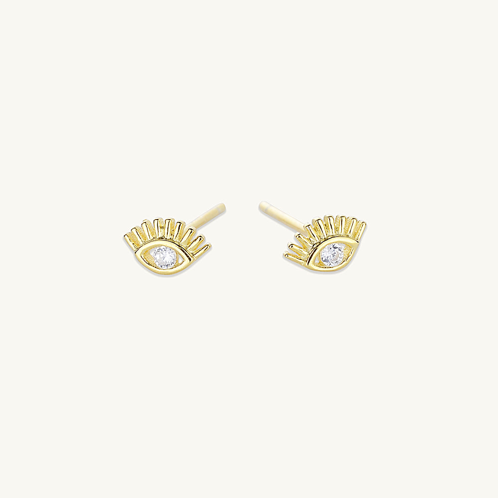 Evil Eye Zirconia Studs
