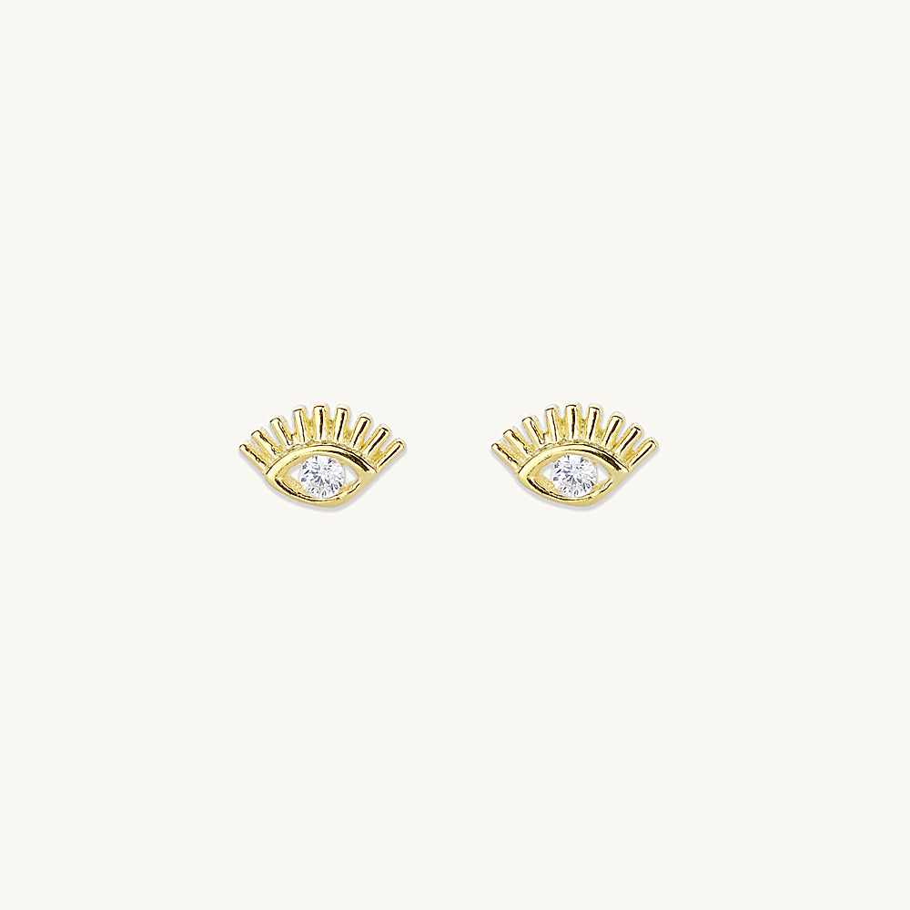 Evil Eye Zirconia Studs