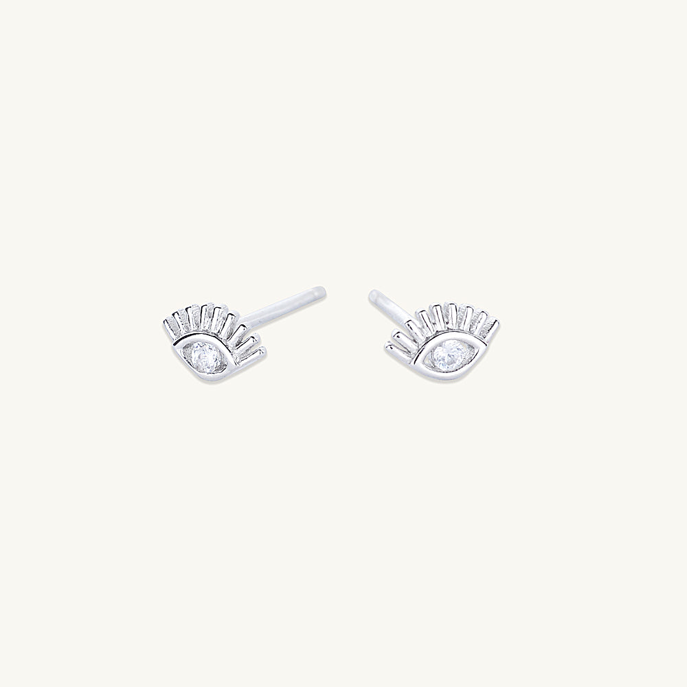 Evil Eye Zirconia Studs