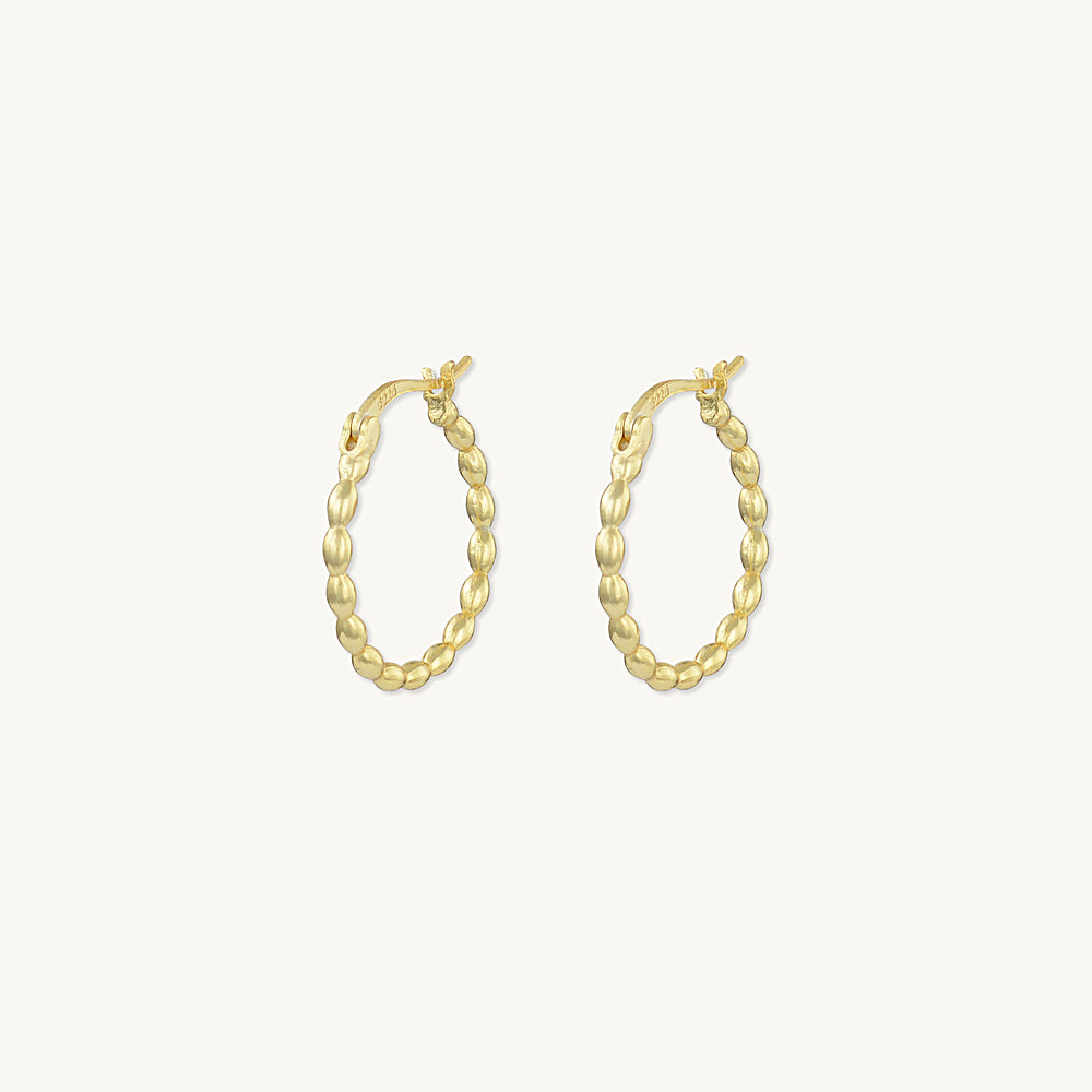 Classic Ball Hoop Earrings