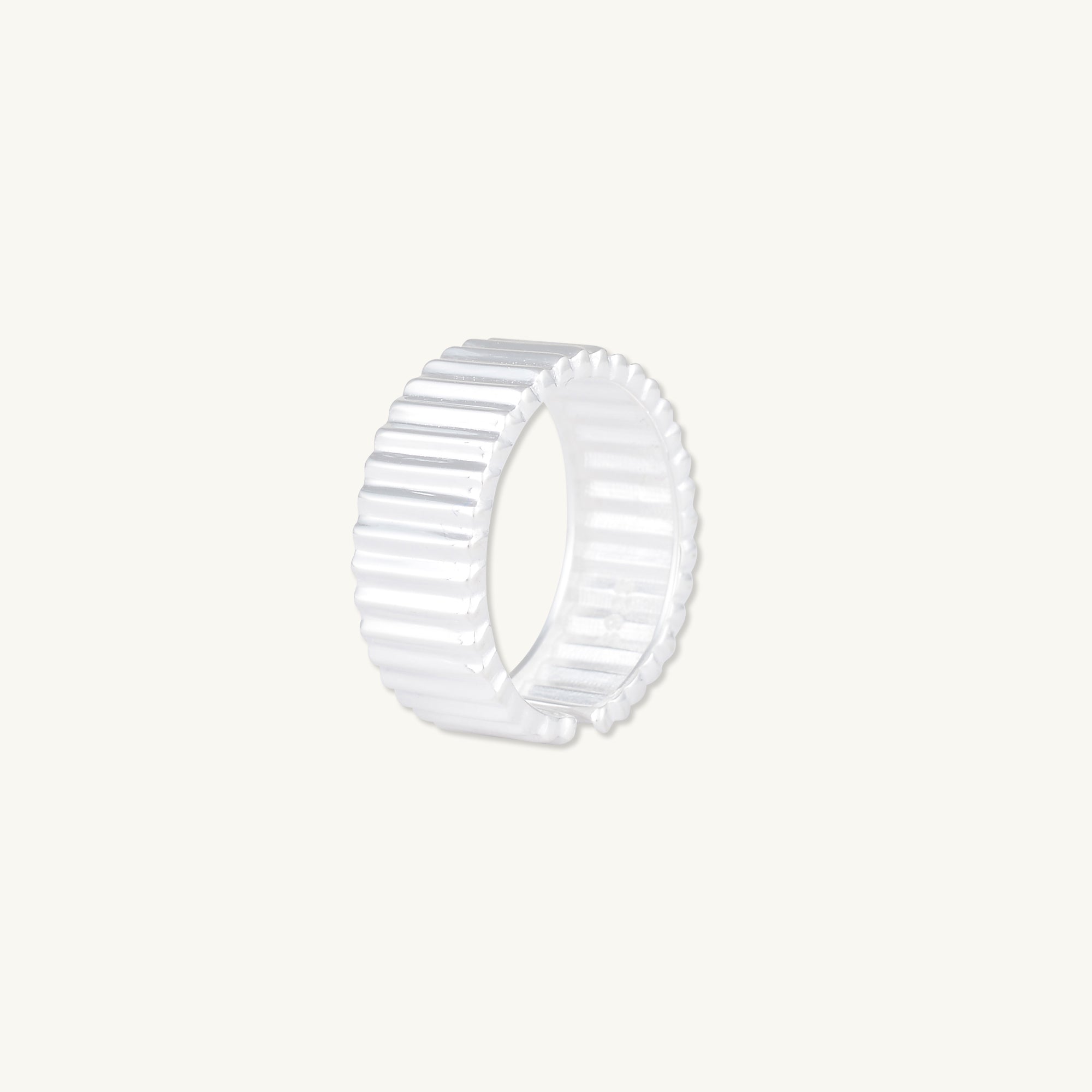 Thick Ridges Open Ring
