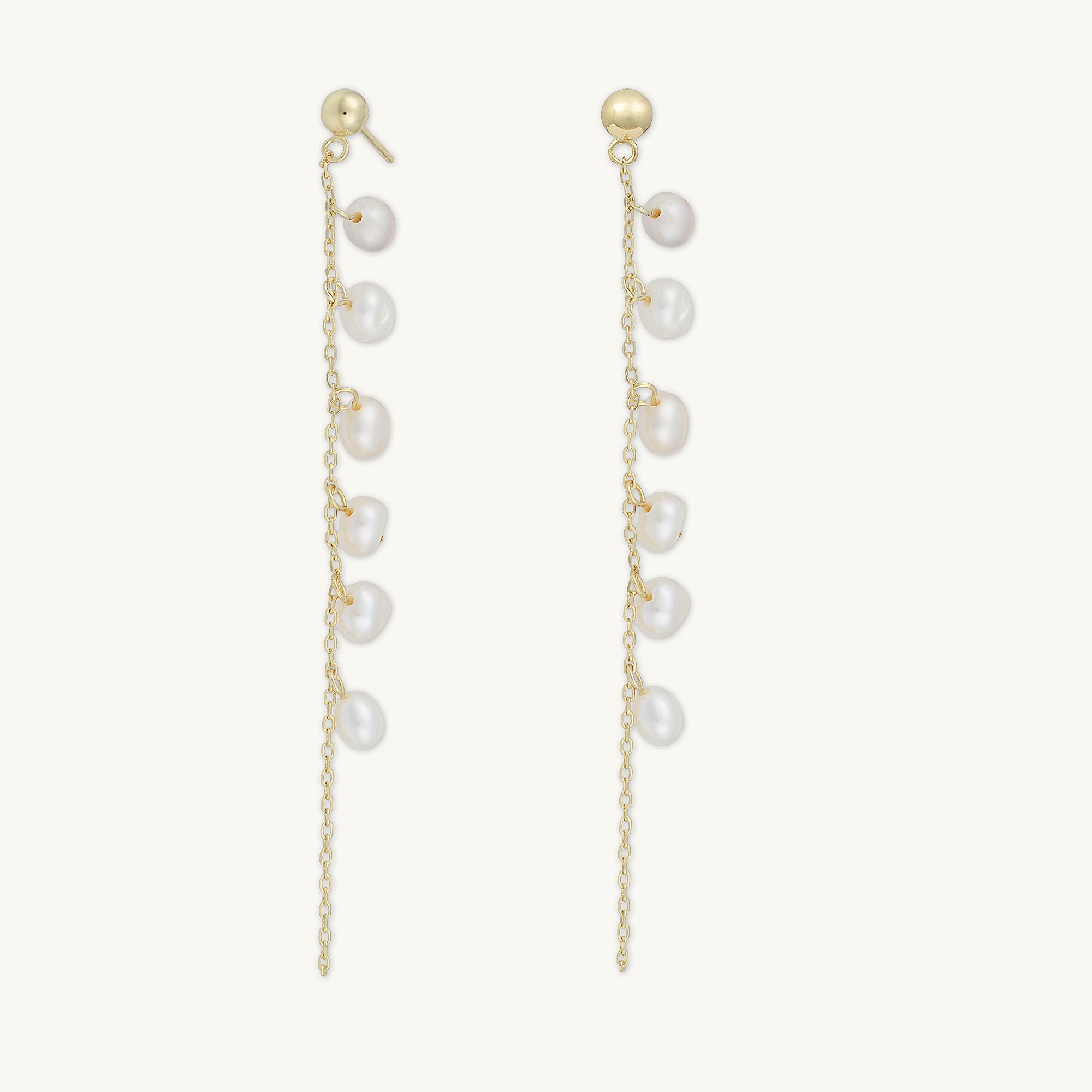 Freshwater Pearl Linear Earrings