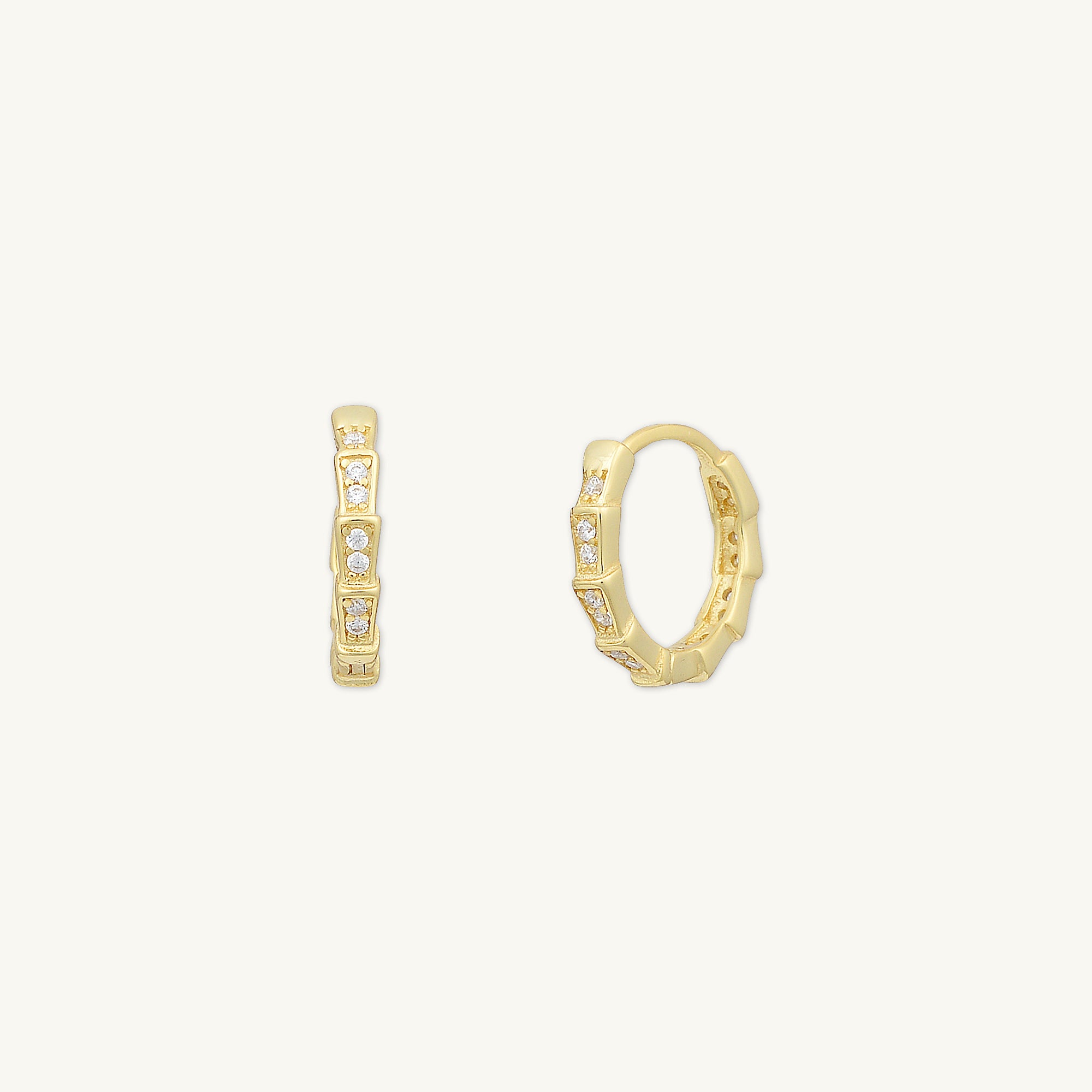 Spark Sapphire Hoop Earrings