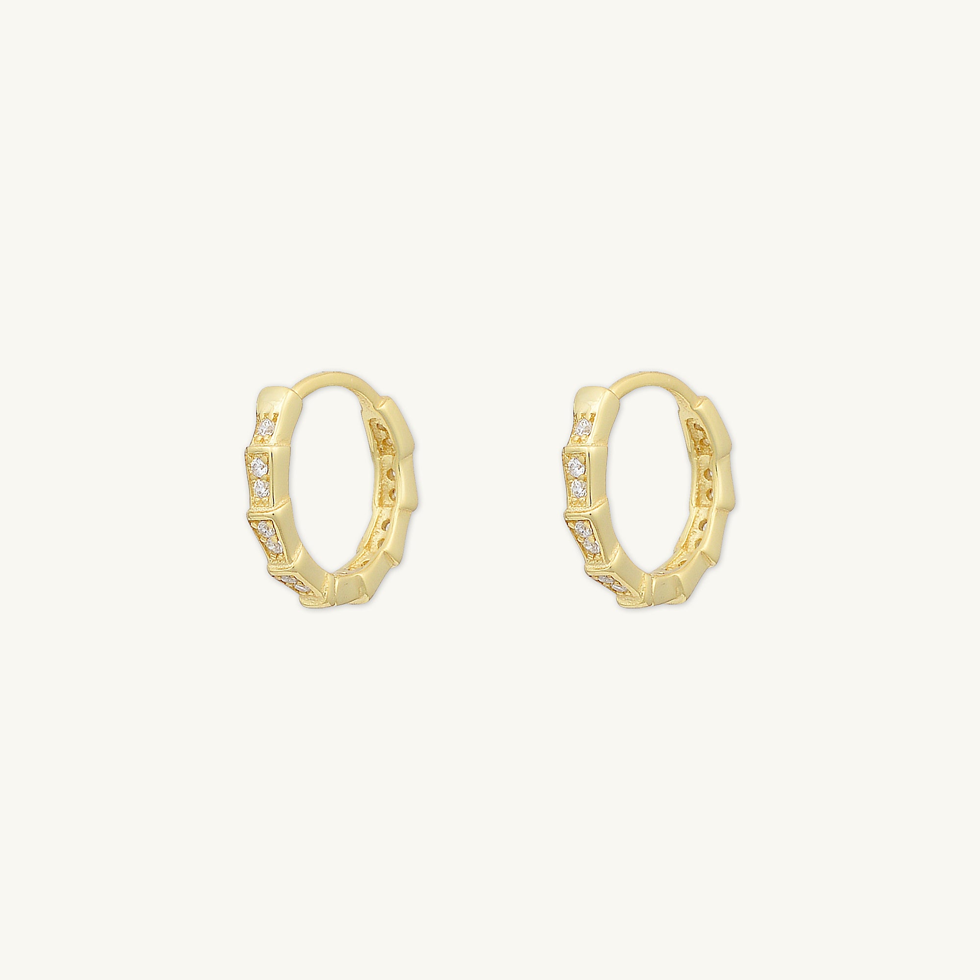 Spark Sapphire Hoop Earrings