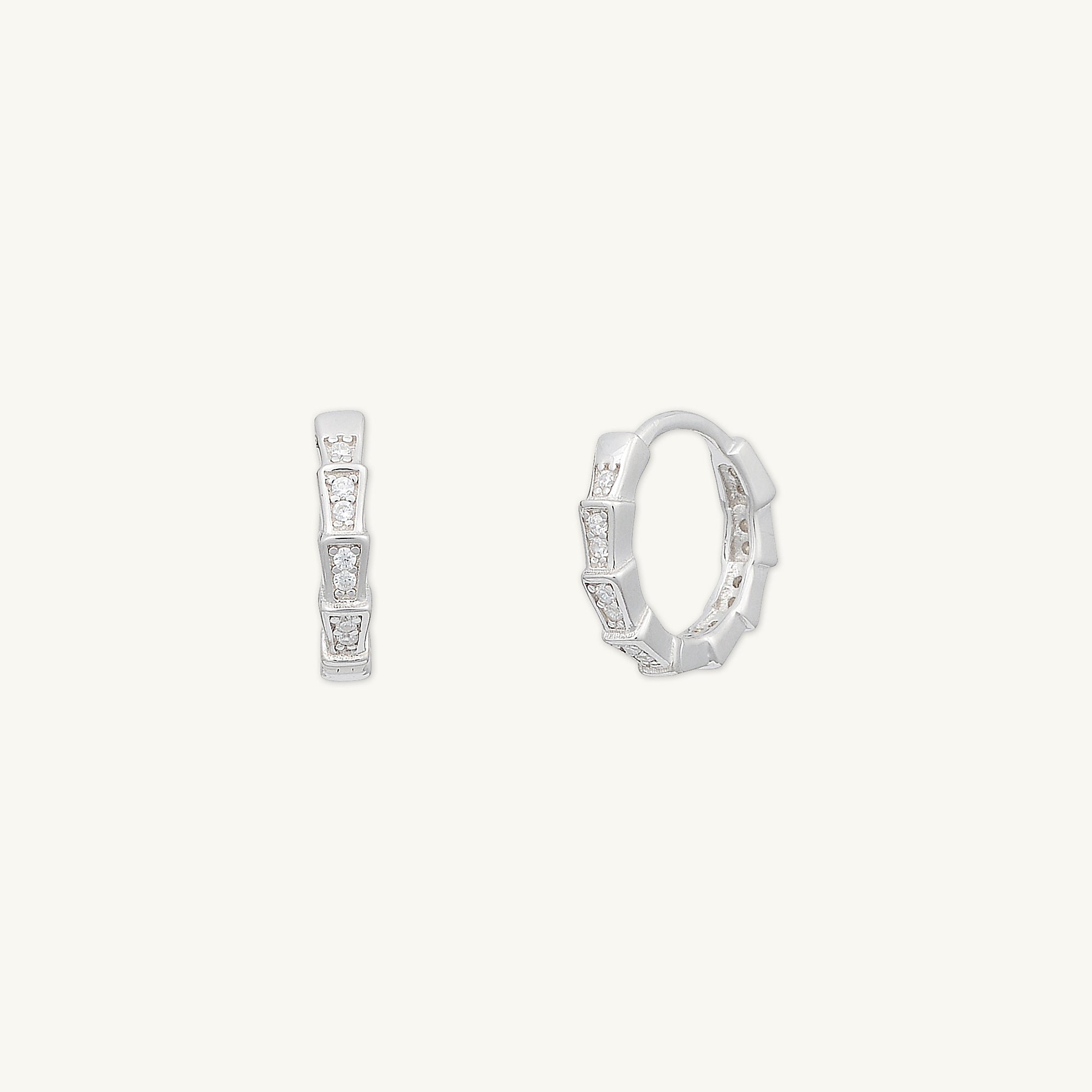 Spark Sapphire Hoop Earrings