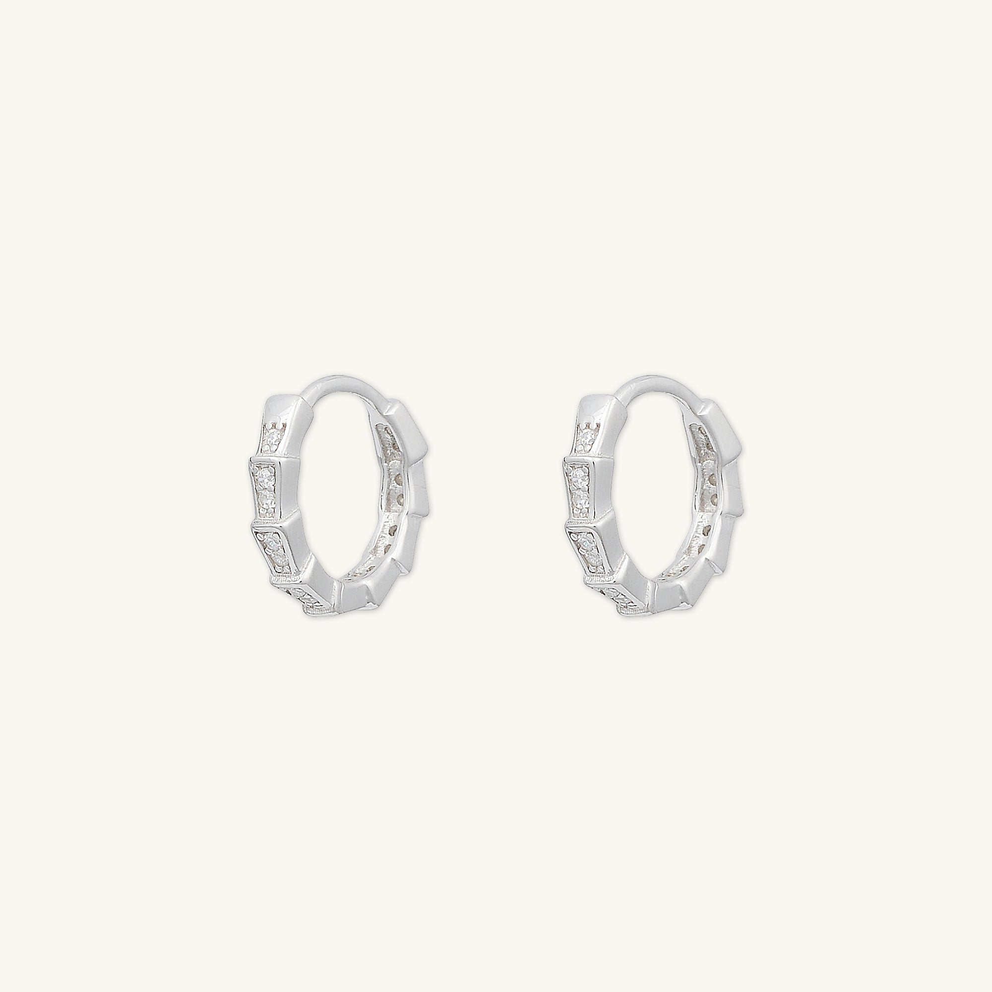 Spark Sapphire Hoop Earrings