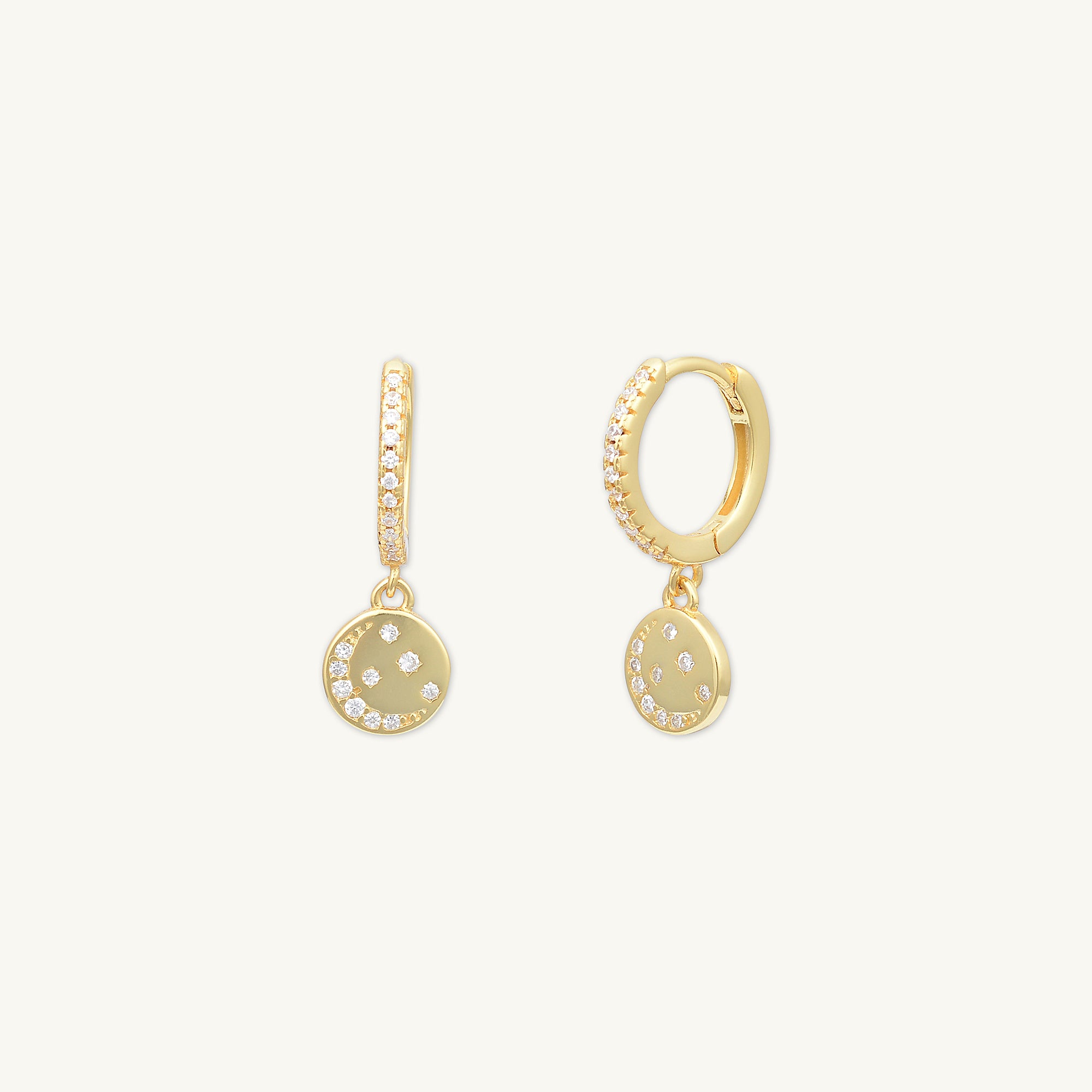 Moonlight Huggie Hoop Earrings