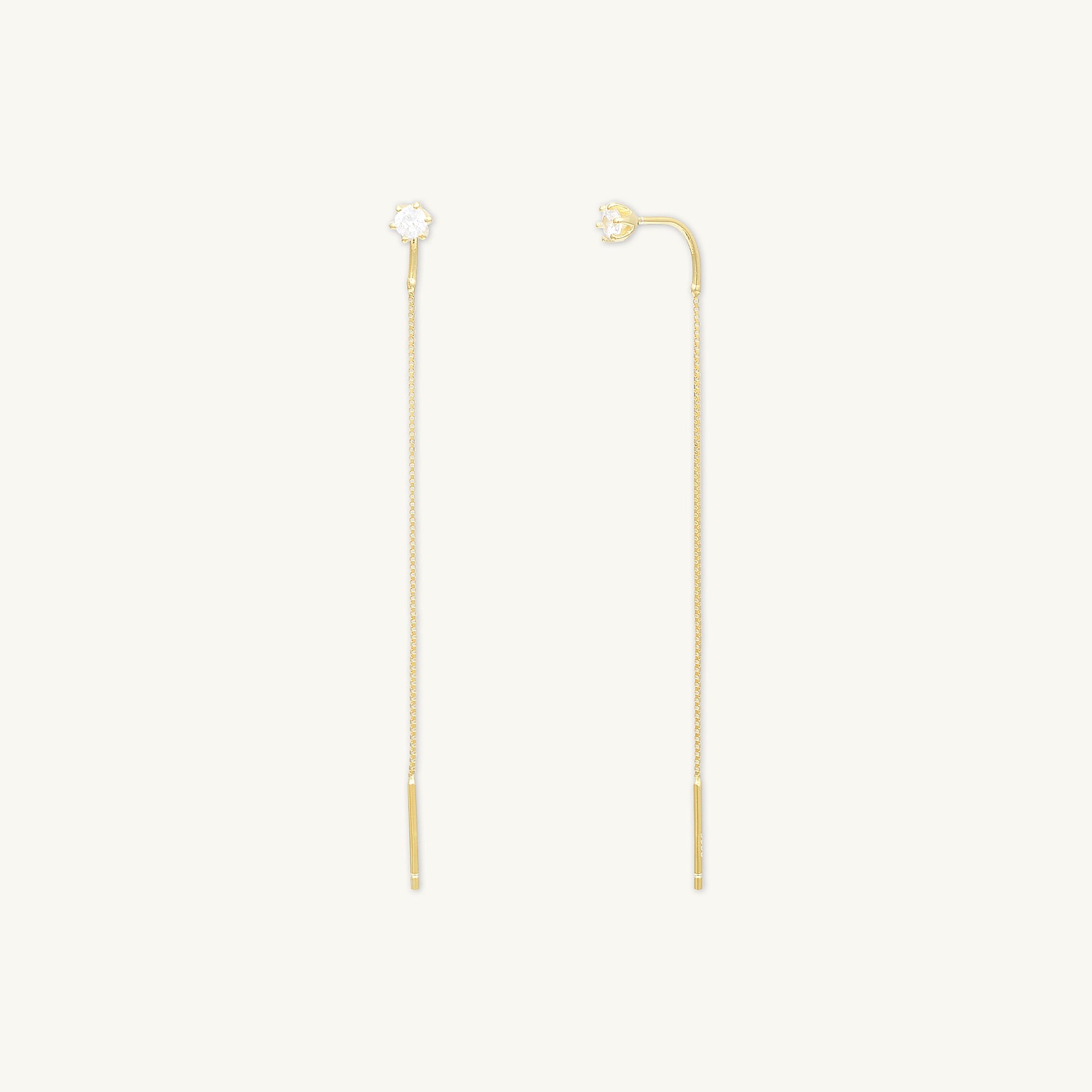 Sapphire Threader Earrings