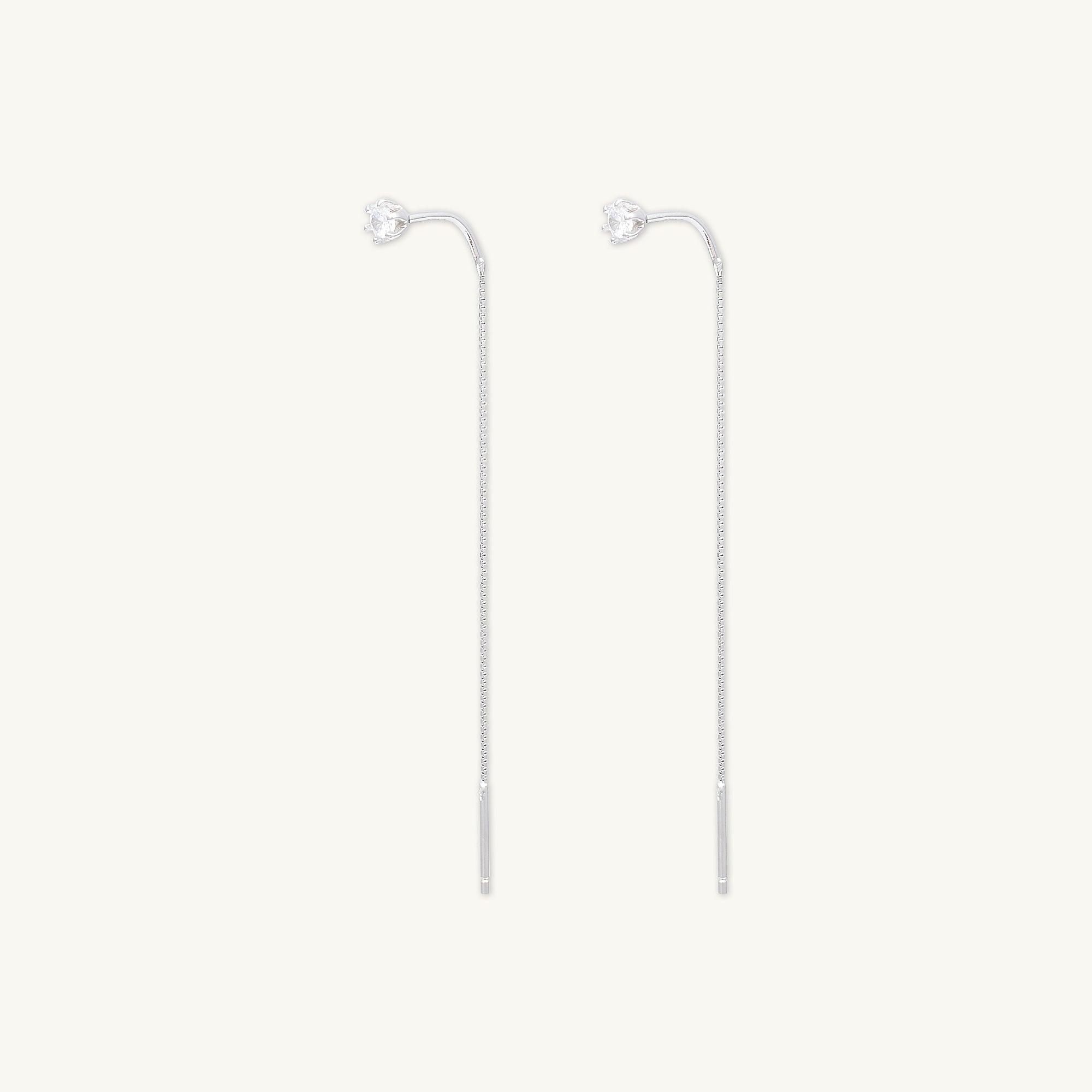 Sapphire Threader Earrings