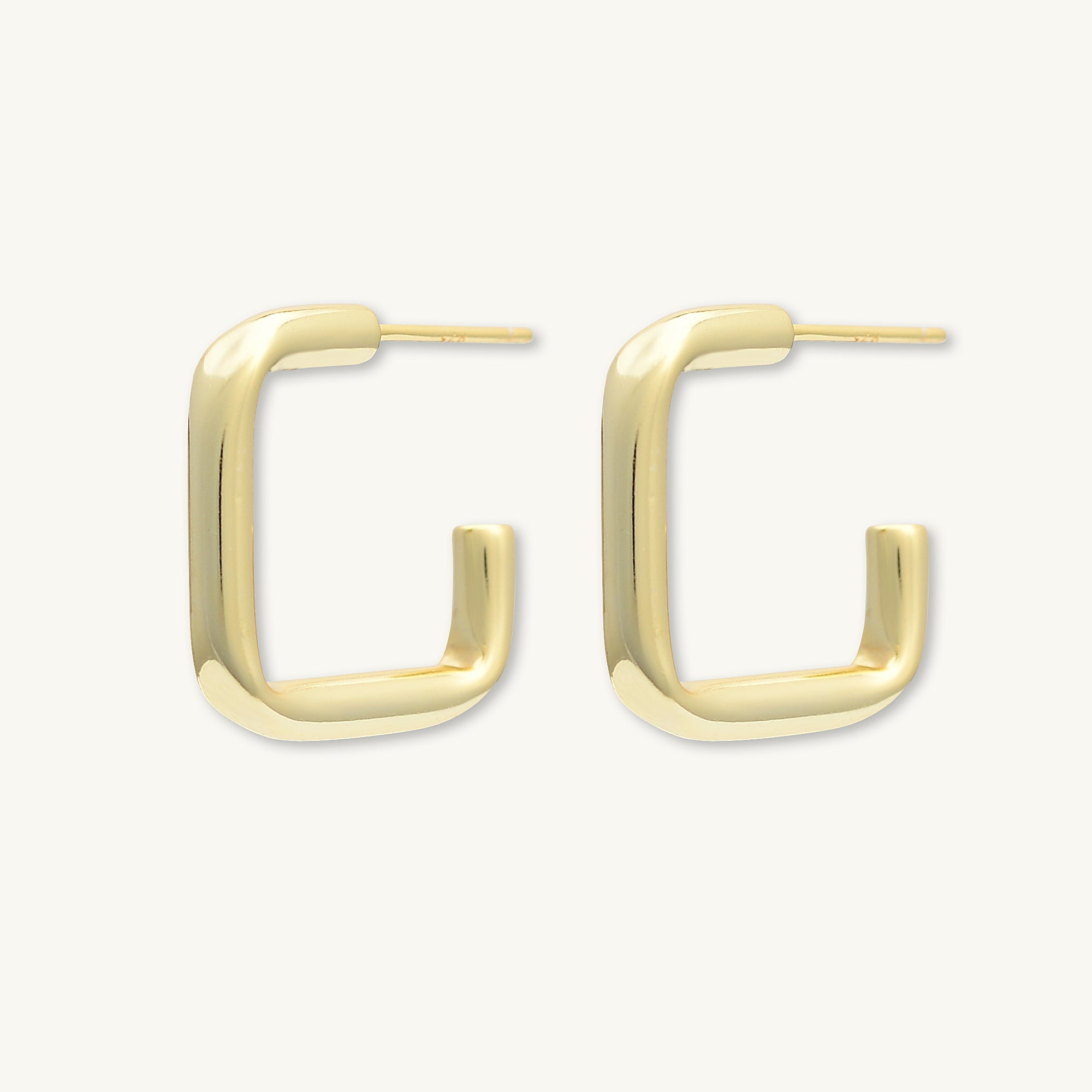 Statement C Tube Earrings