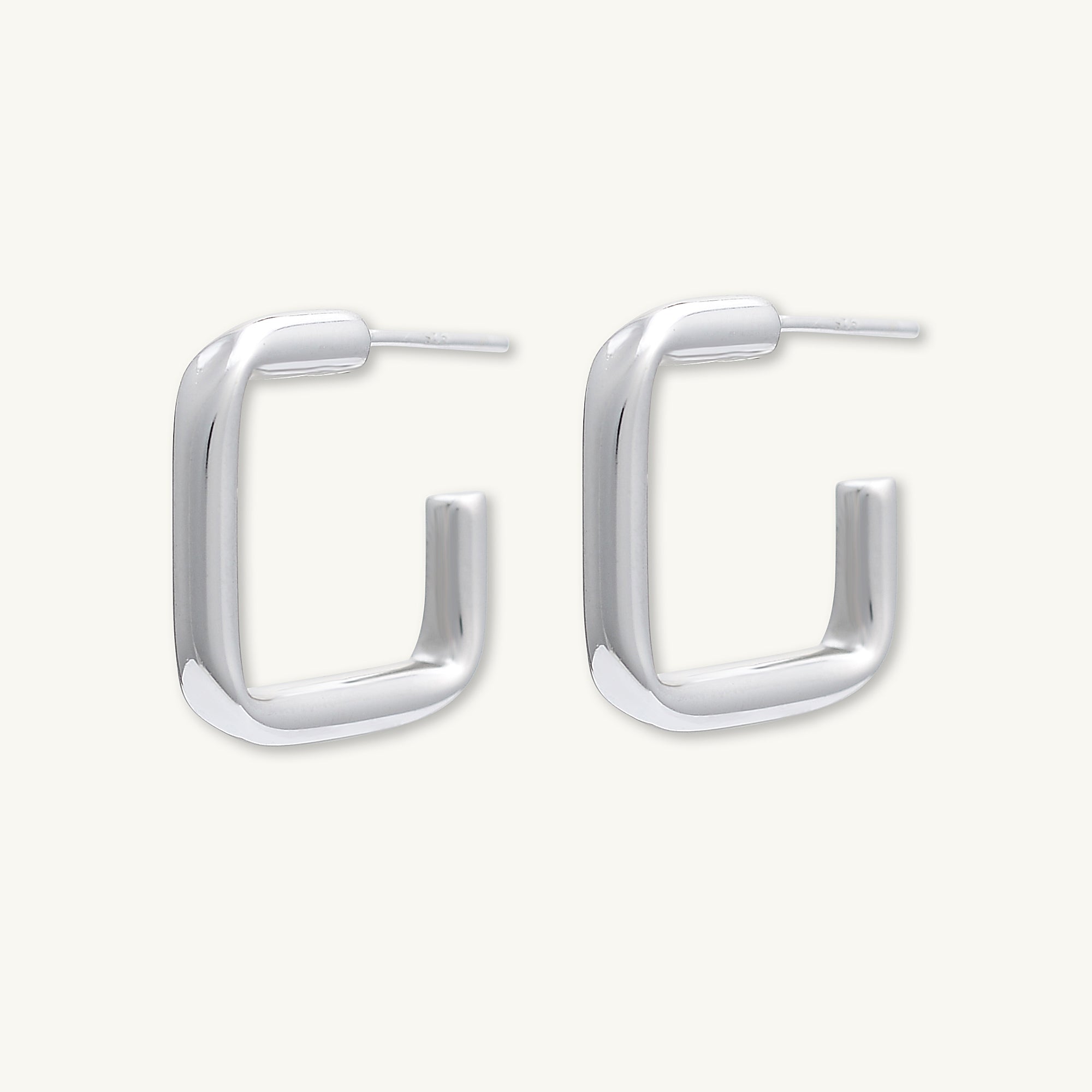 Statement C Tube Earrings