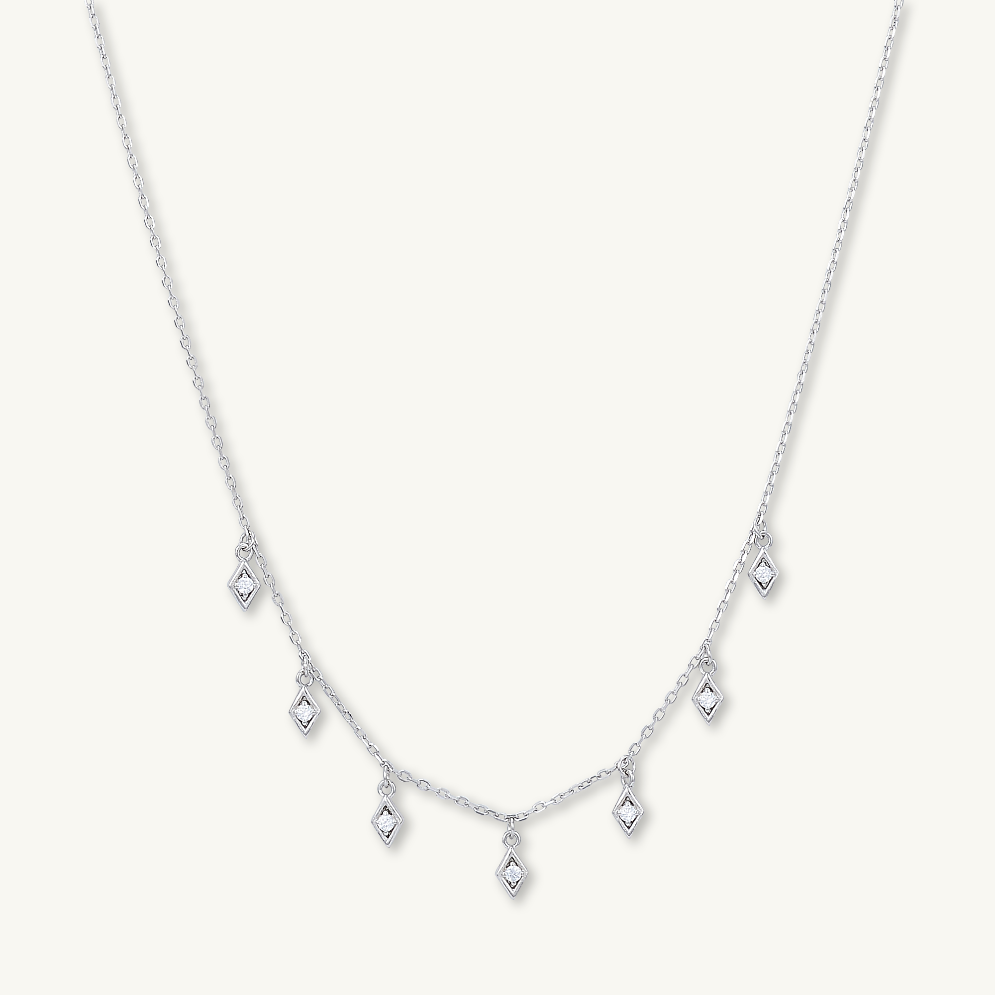 Dangling Kite Sapphire Necklace