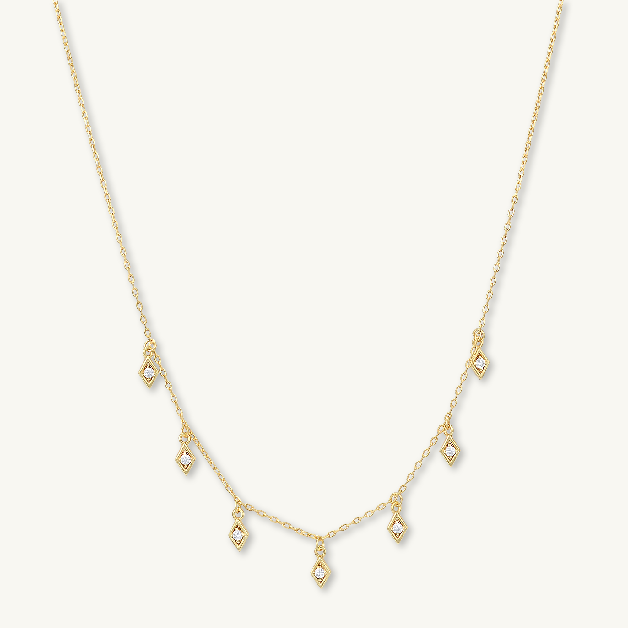 Dangling Kite Sapphire Necklace