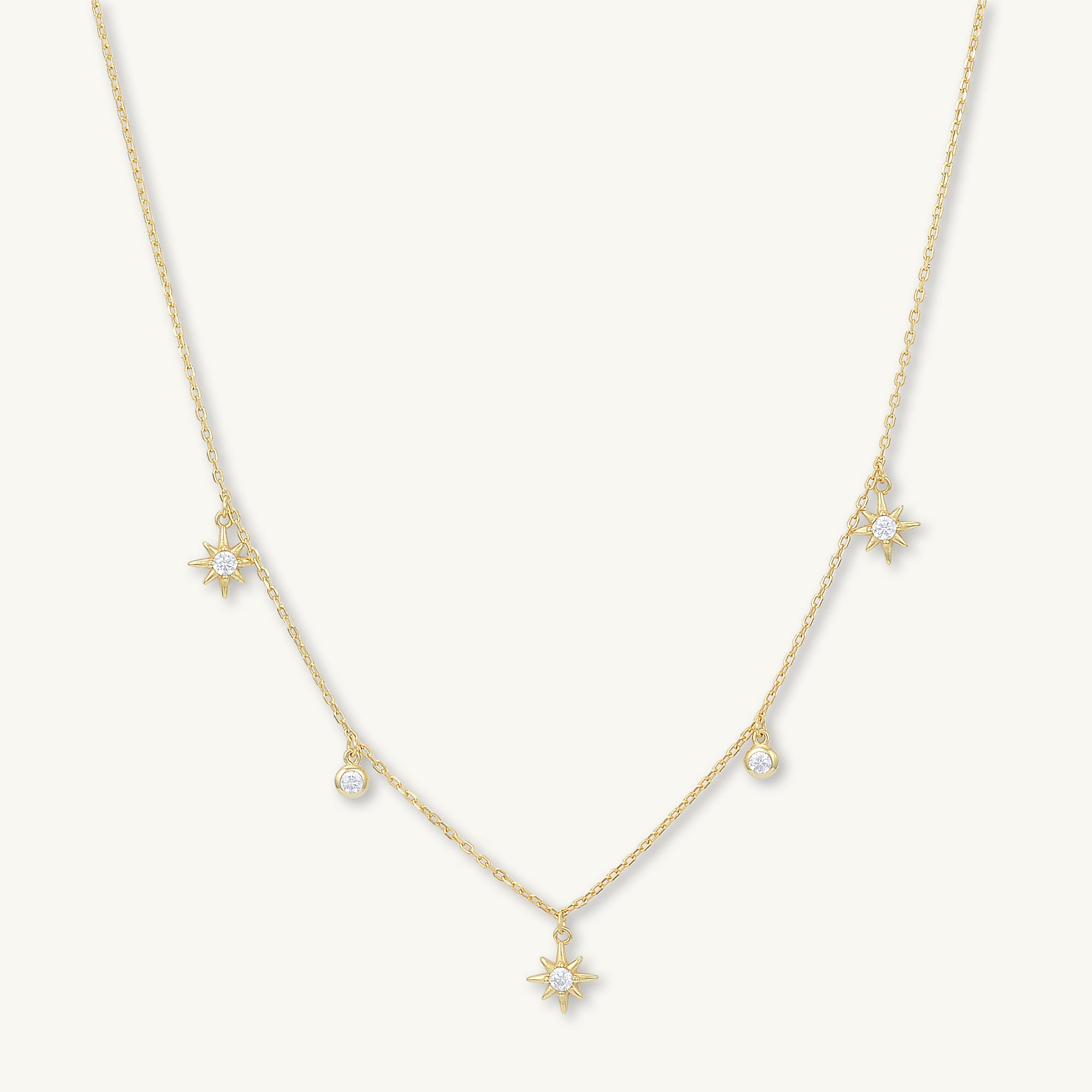 North Star Dangling Sapphire Necklace
