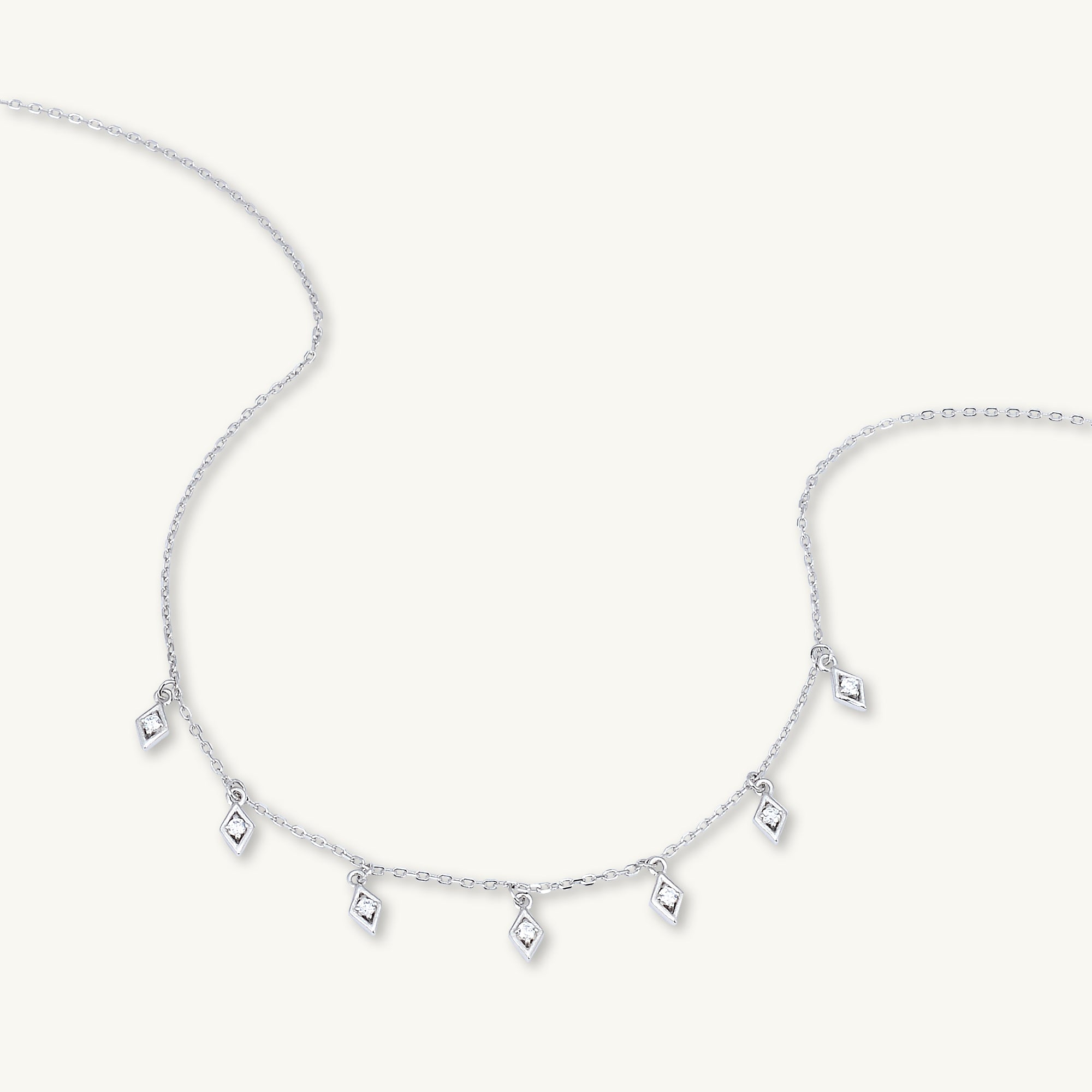 Dangling Kite Sapphire Necklace