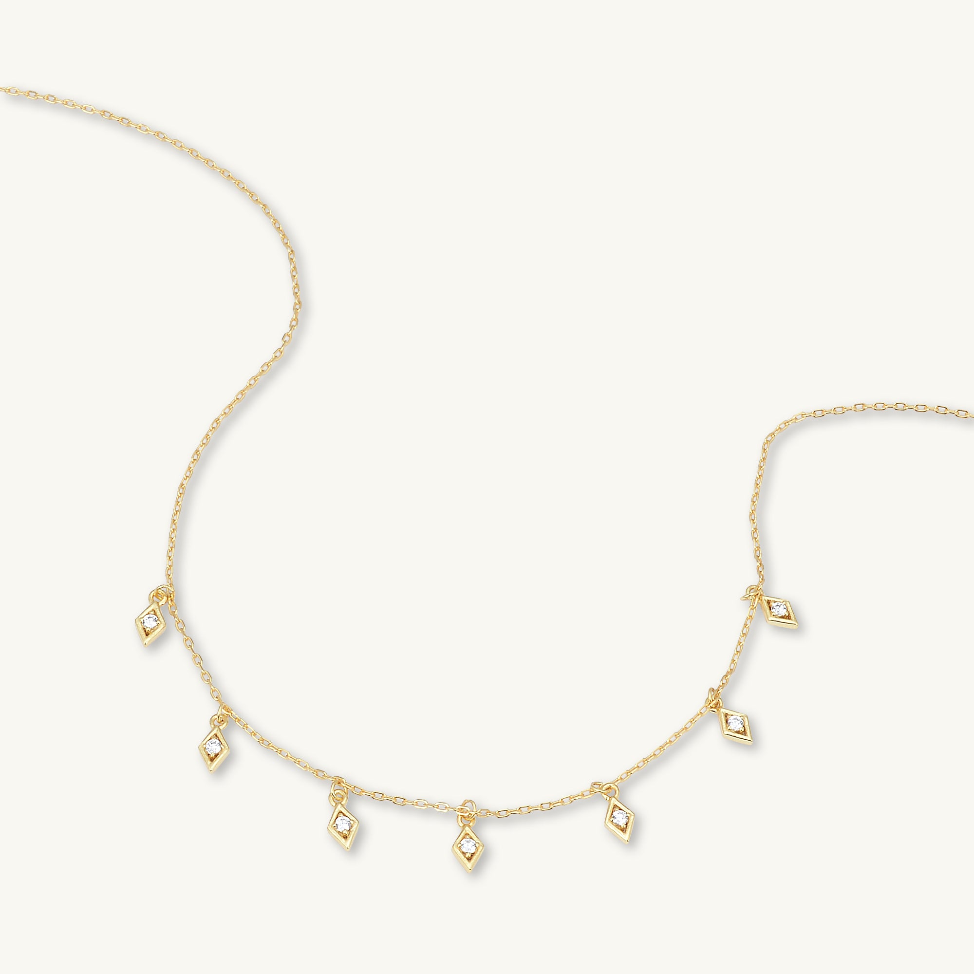 Dangling Kite Sapphire Necklace