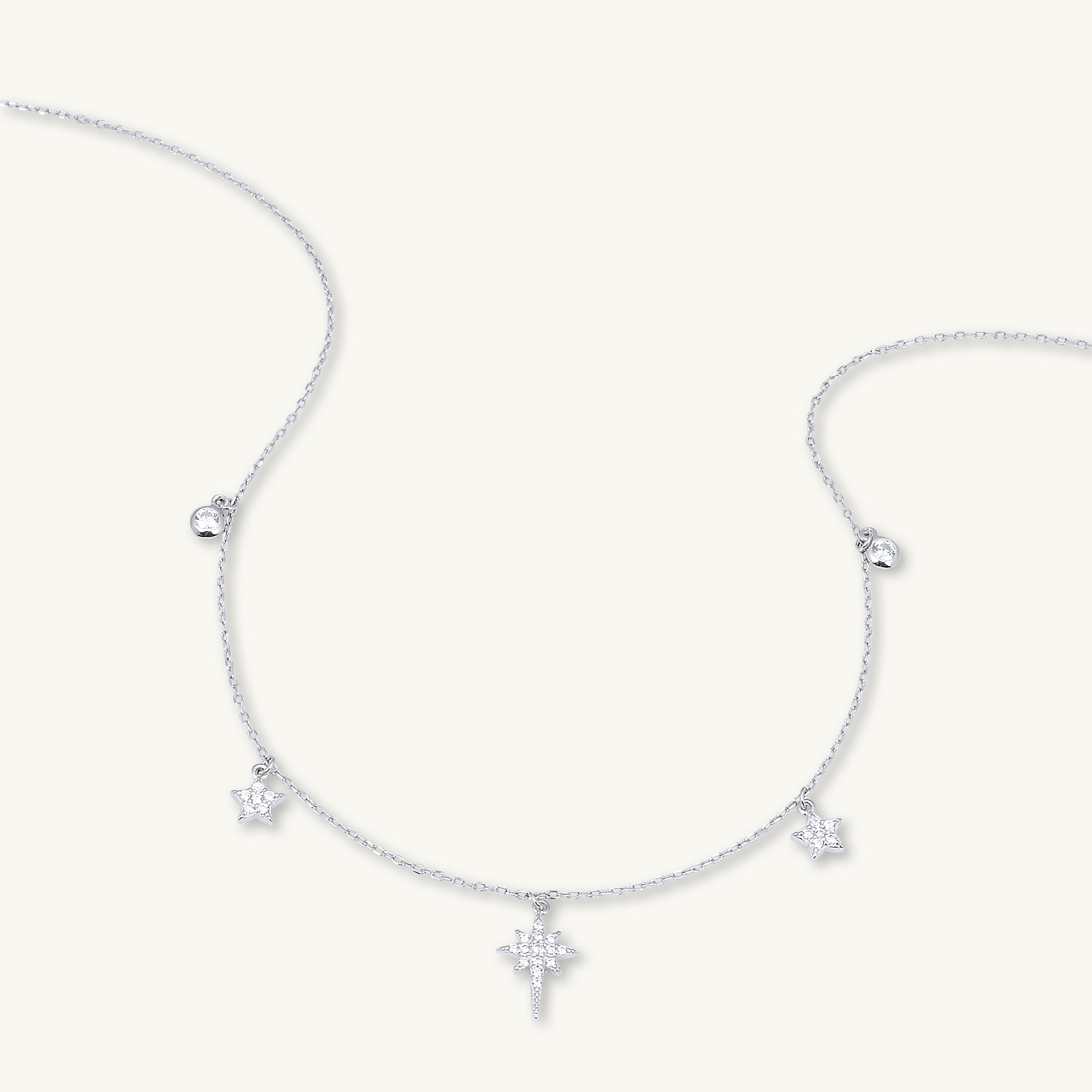 Bright North Star Sapphire Necklace