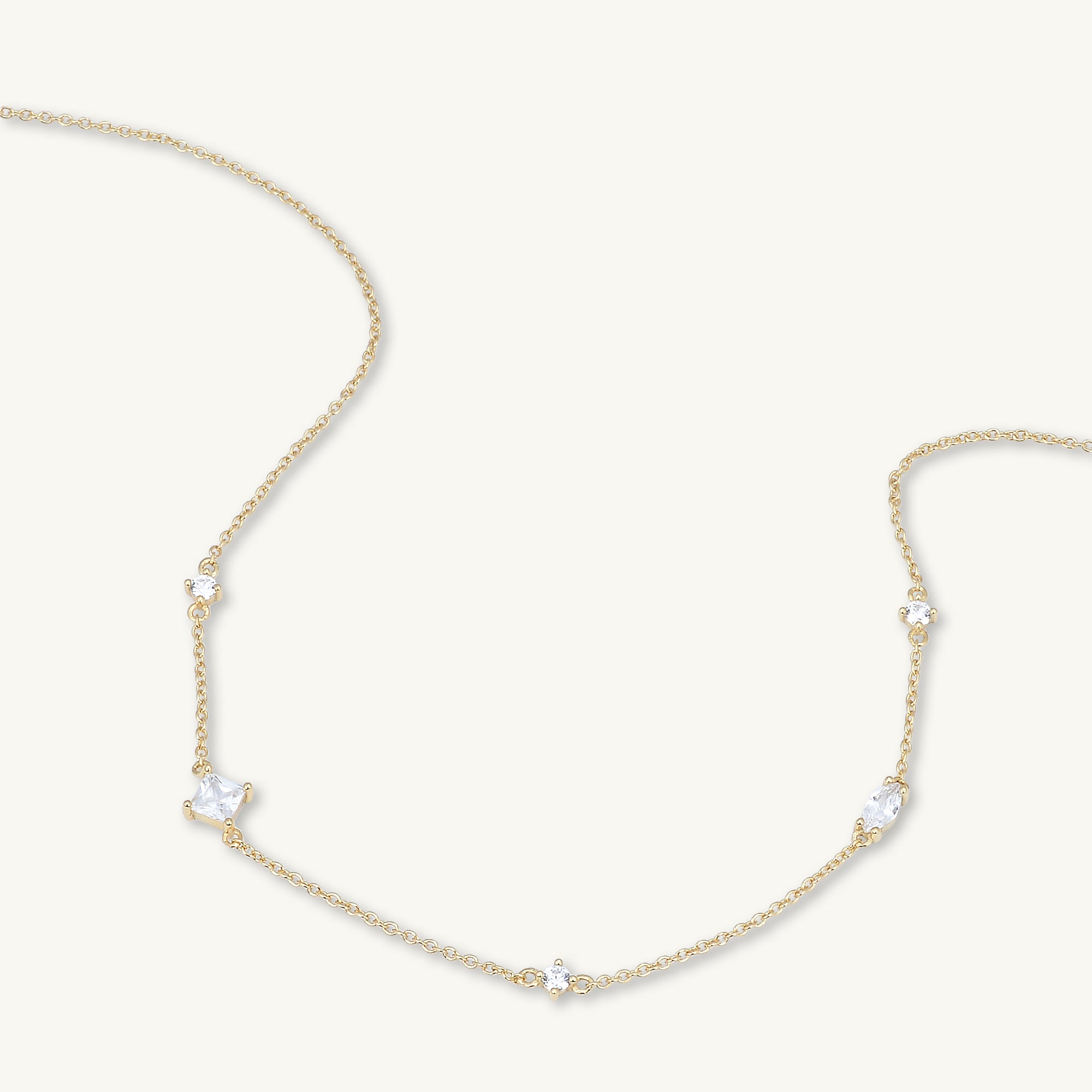 Multi Sapphire Layering Necklace