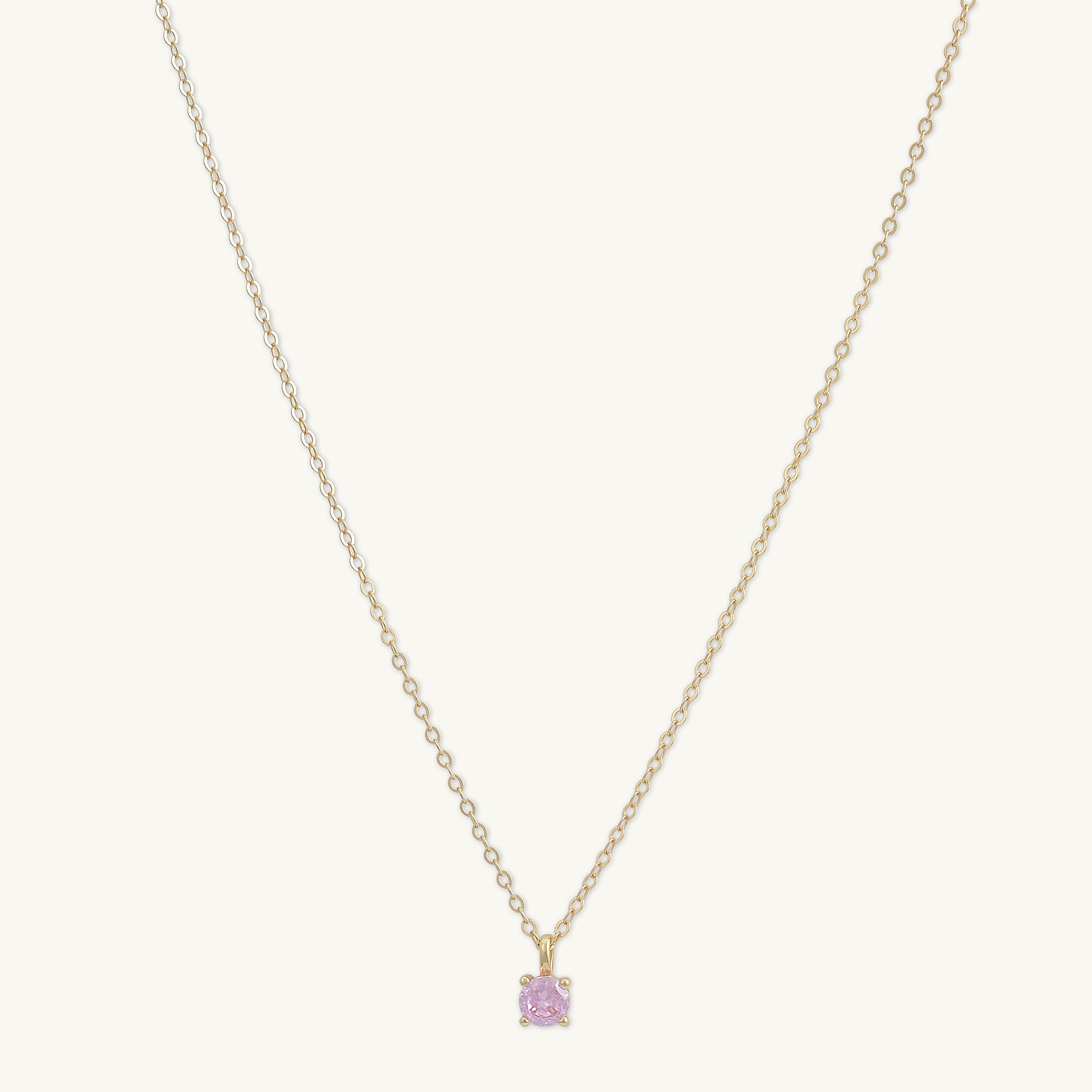 Classic Birthstone Necklace October