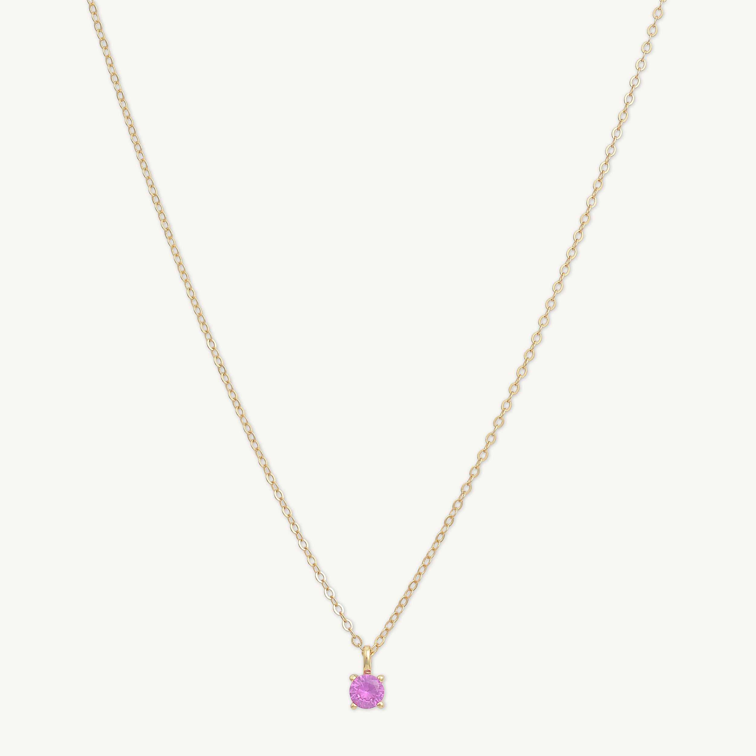 Classic Birthstone Necklace July