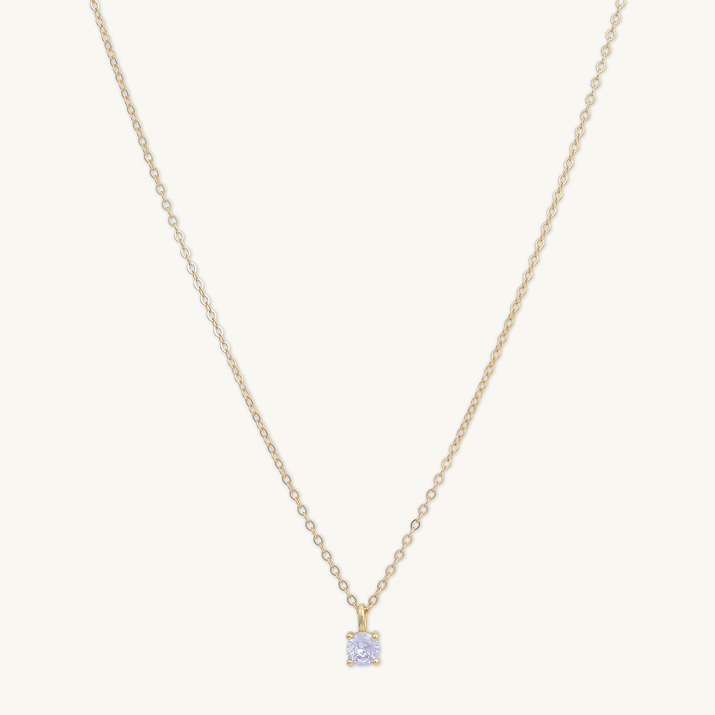Classic Birthstone Necklace June