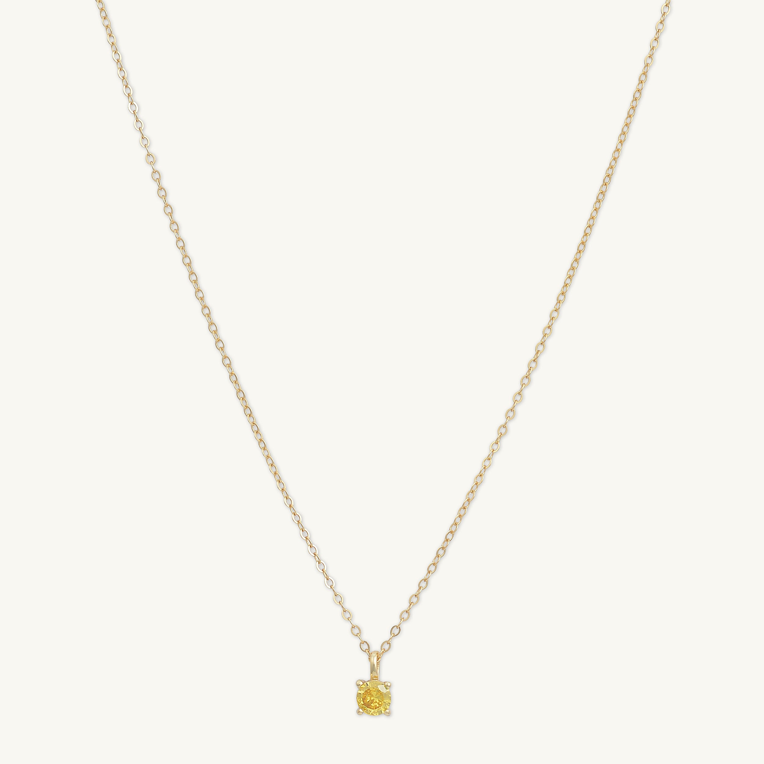 Classic Birthstone Necklace November